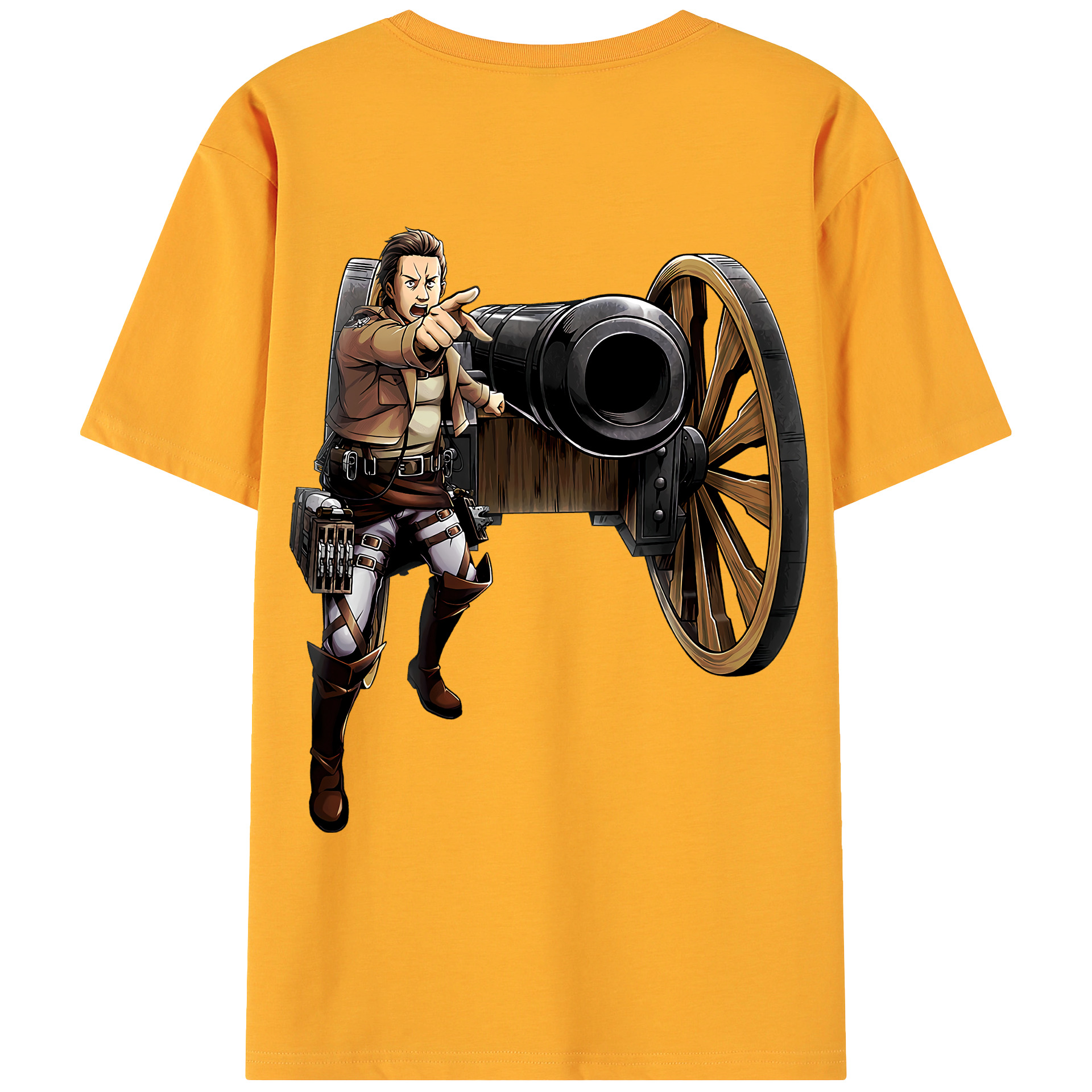 （画像用） 進撃の巨人 Attack on Titan 綿100％ メンズ半袖Tシャツ（バックプリント） 通気性