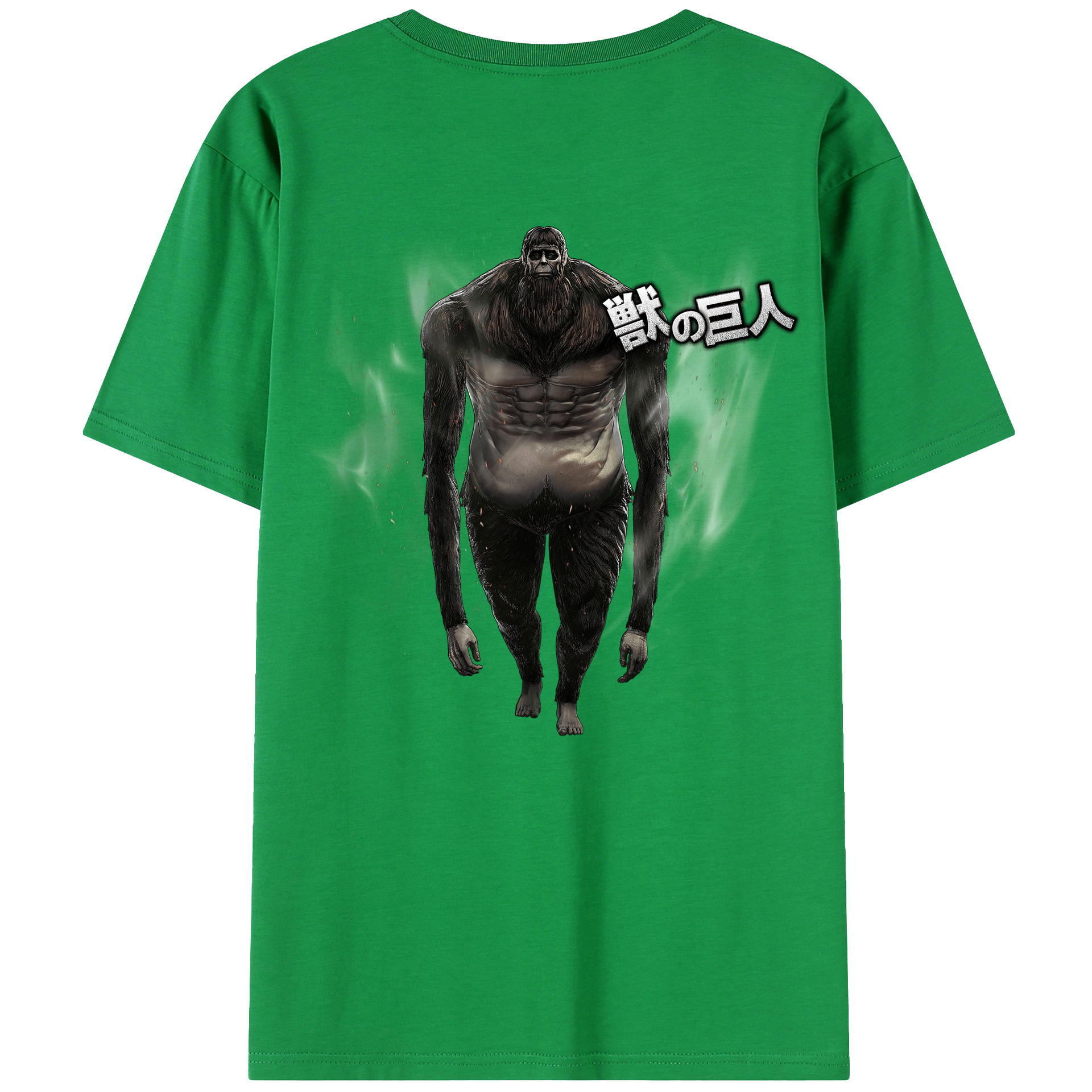 （画像用） 進撃の巨人 Attack on Titan 綿100％ メンズ半袖Tシャツ（バックプリント） 通気性
