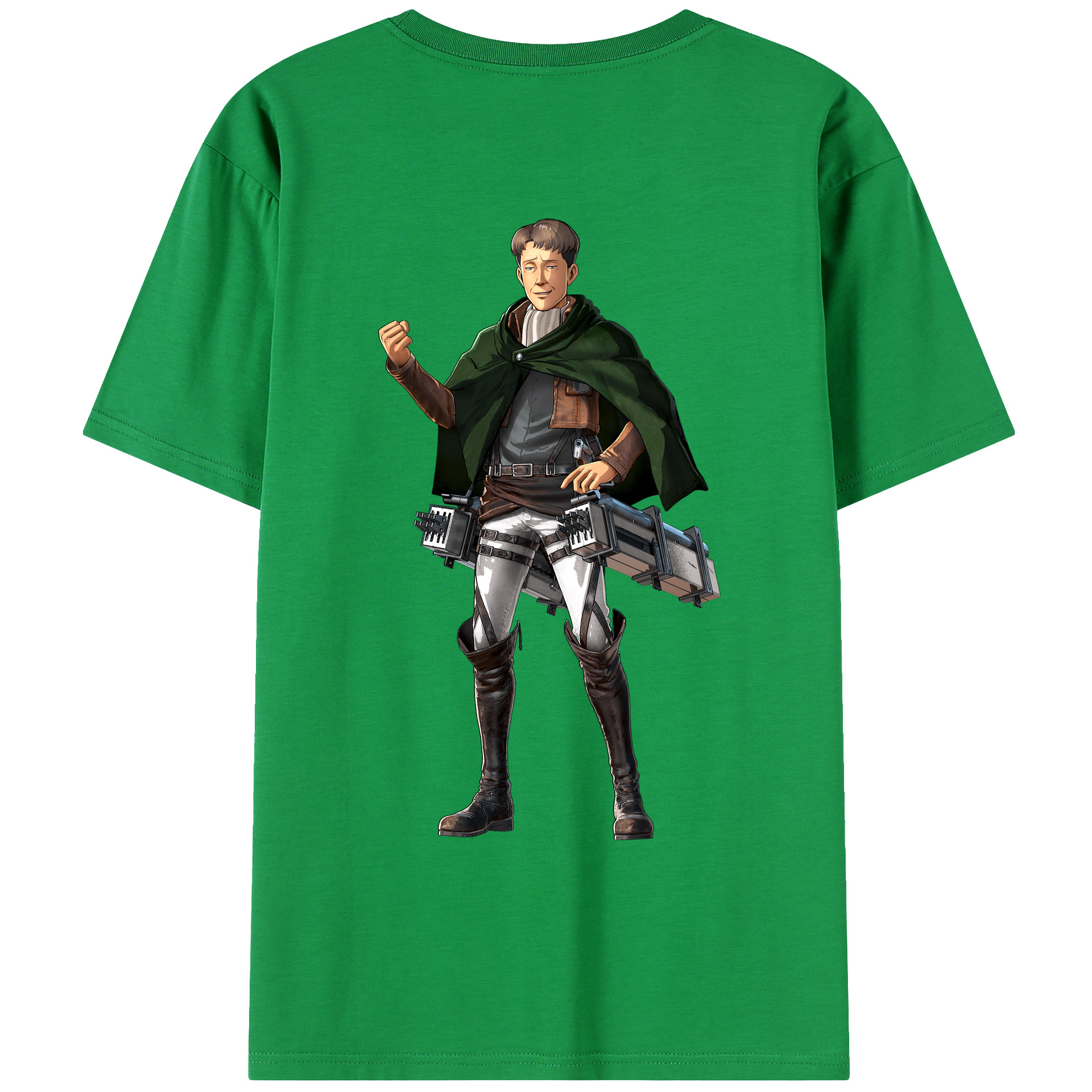 （画像用） 進撃の巨人 Attack on Titan 綿100％ メンズ半袖Tシャツ（バックプリント） 通気性
