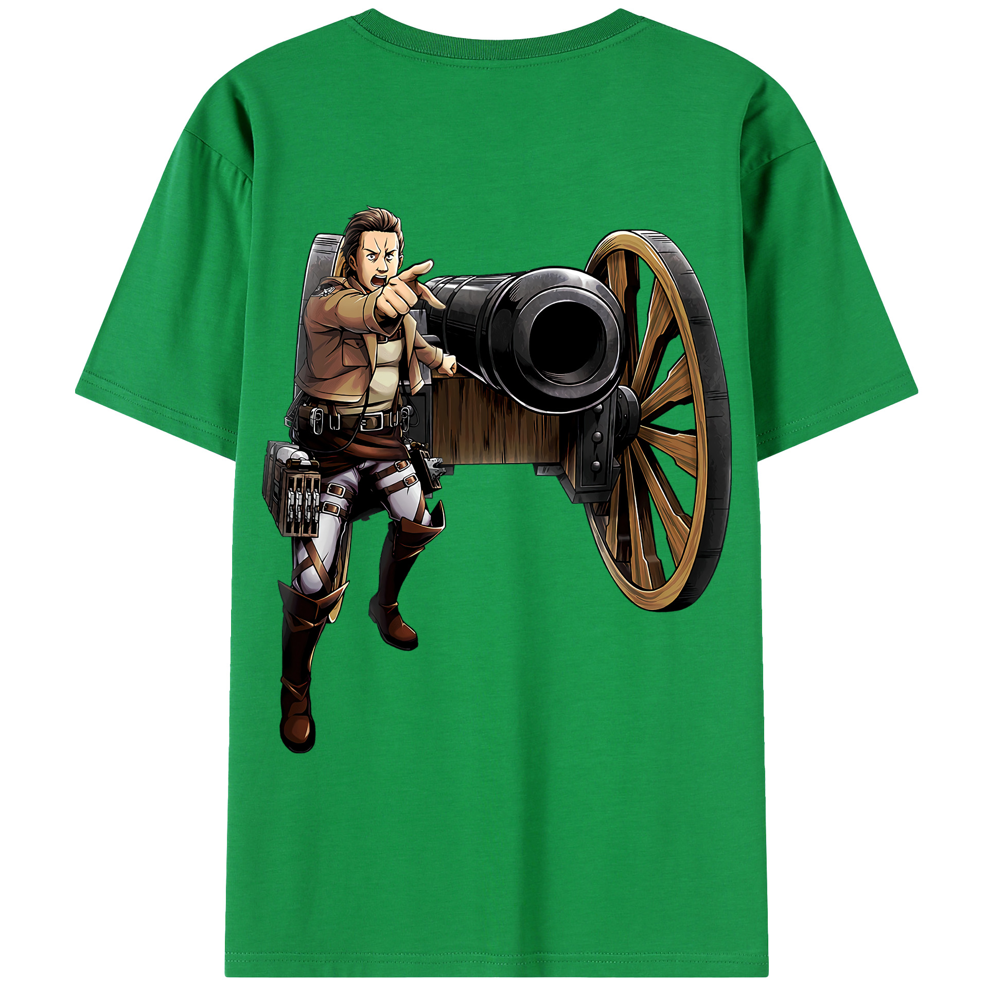 （画像用） 進撃の巨人 Attack on Titan 綿100％ メンズ半袖Tシャツ（バックプリント） 通気性
