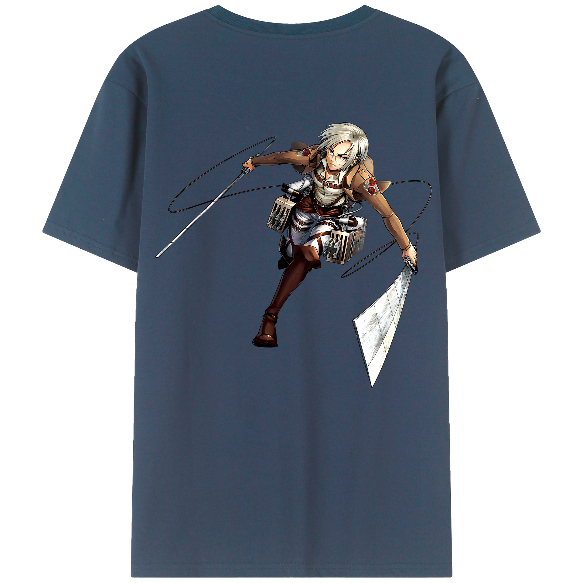 （画像用）  綿100％ メンズ半袖Tシャツ（バックプリント） 通気性