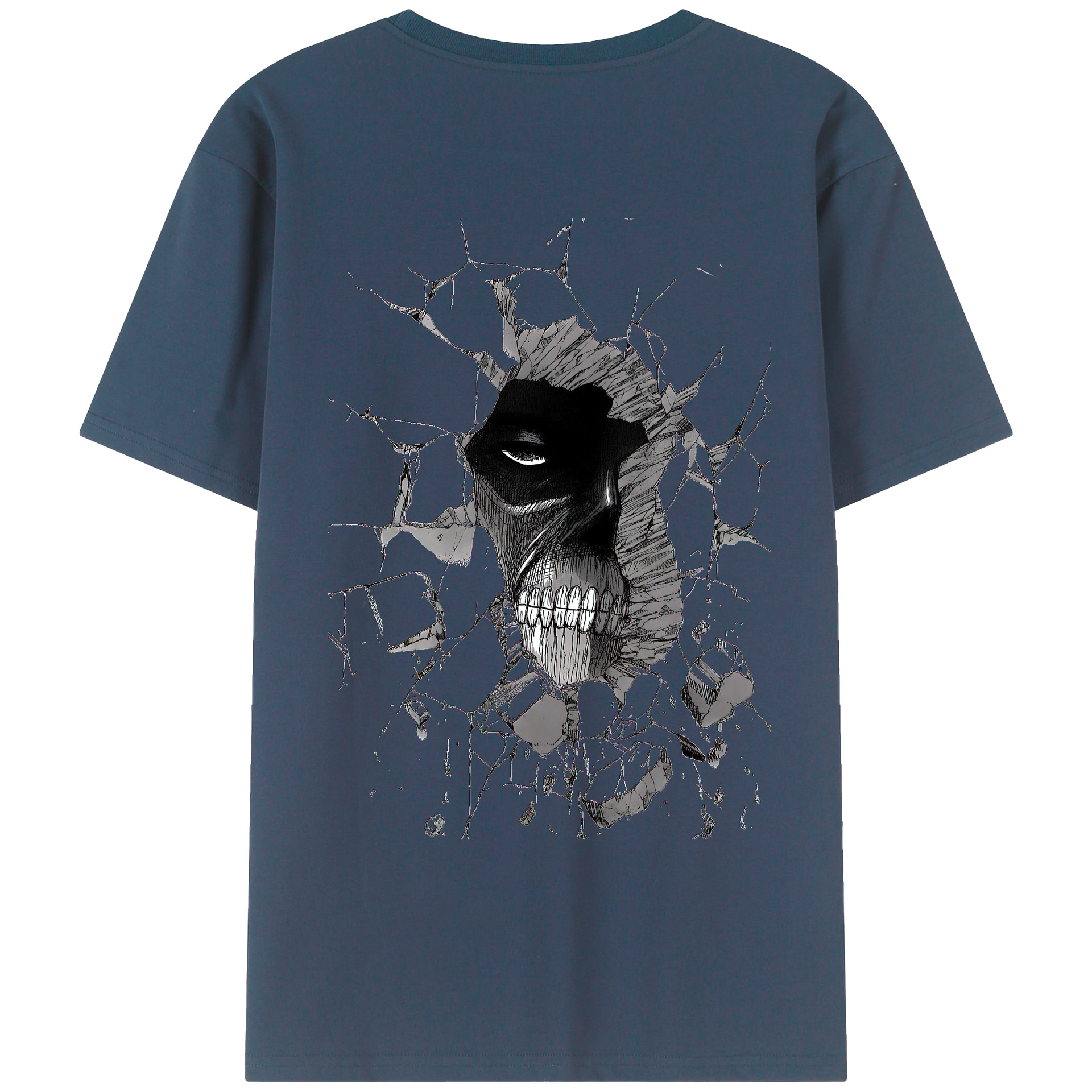 （画像用） 進撃の巨人 Attack on Titan 綿100％ メンズ半袖Tシャツ（バックプリント） 通気性