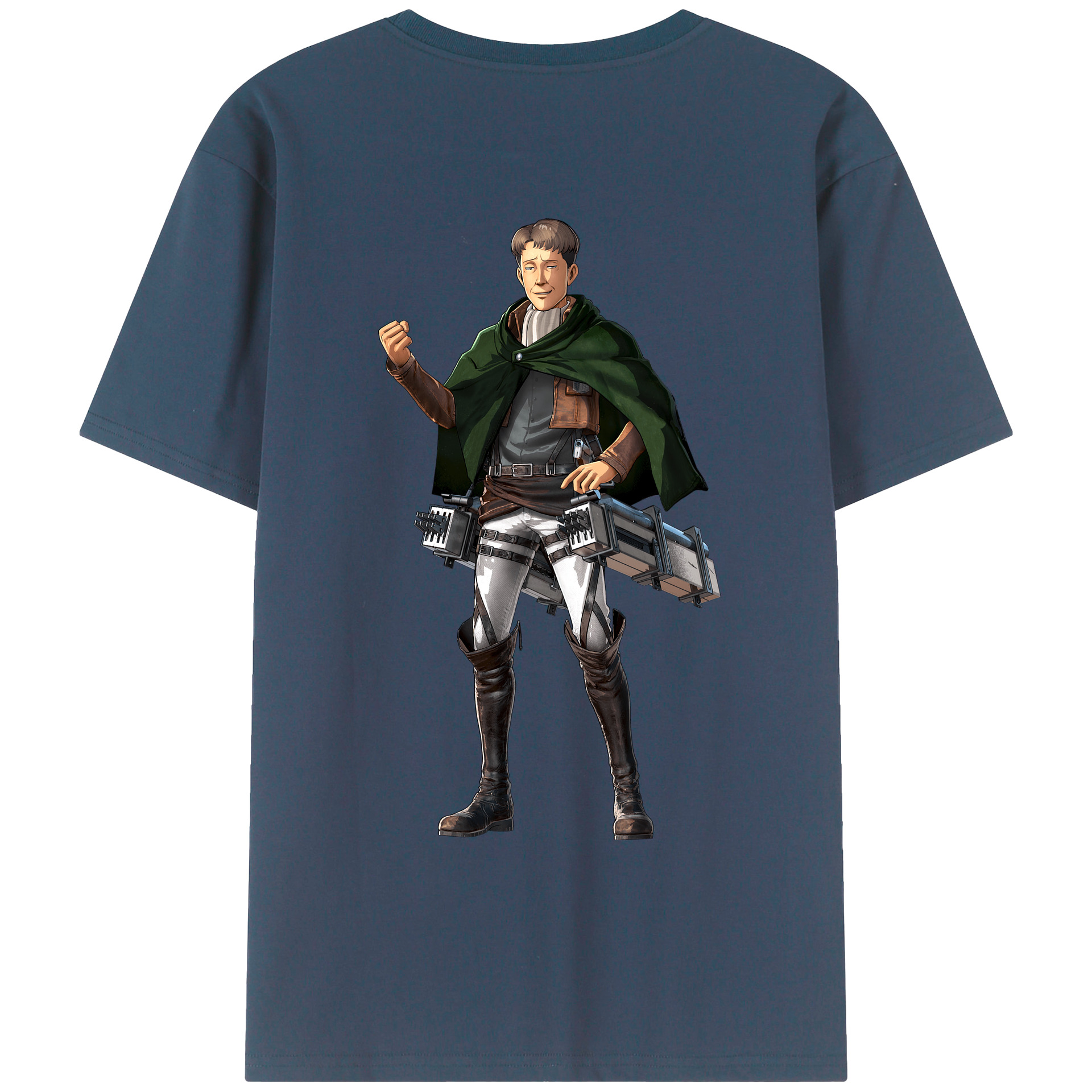 （画像用） 進撃の巨人 Attack on Titan 綿100％ メンズ半袖Tシャツ（バックプリント） 通気性