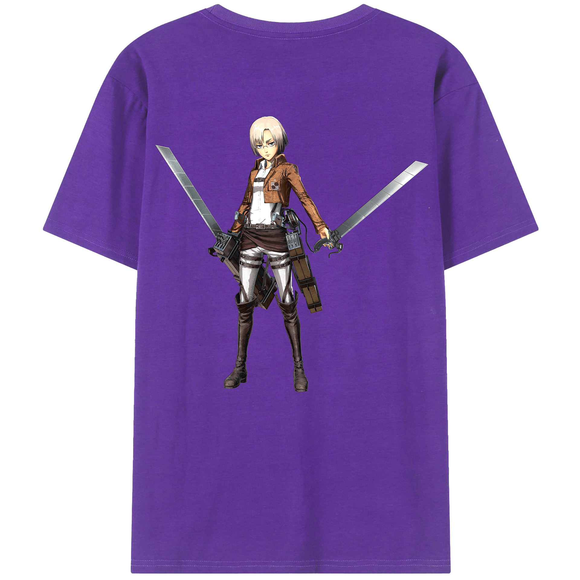（画像用）  綿100％ メンズ半袖Tシャツ（バックプリント） 通気性