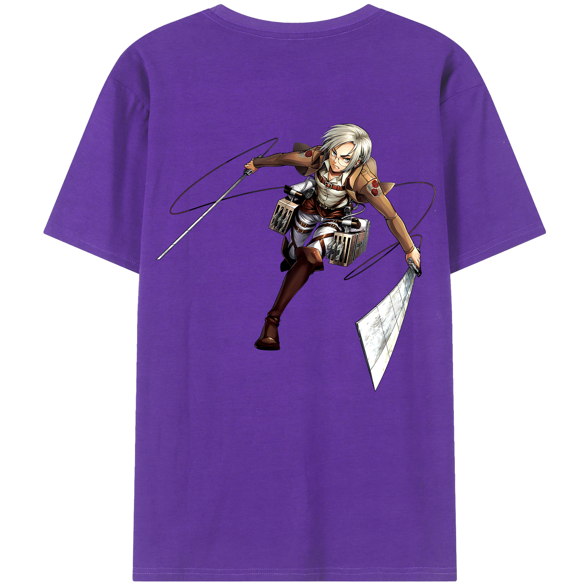 （画像用）  綿100％ メンズ半袖Tシャツ（バックプリント） 通気性