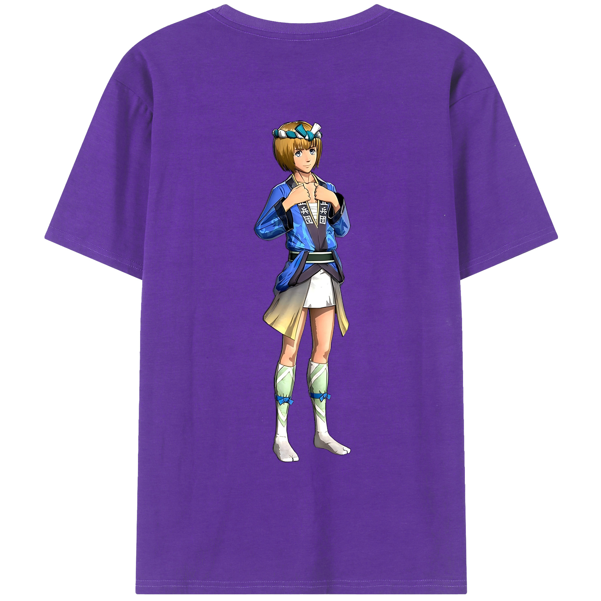 （画像用） 進撃の巨人 アルミン·アルレルト Attack on Titan Armin Arlert 綿100％ メンズ半袖Tシャツ（バックプリント） 通気性