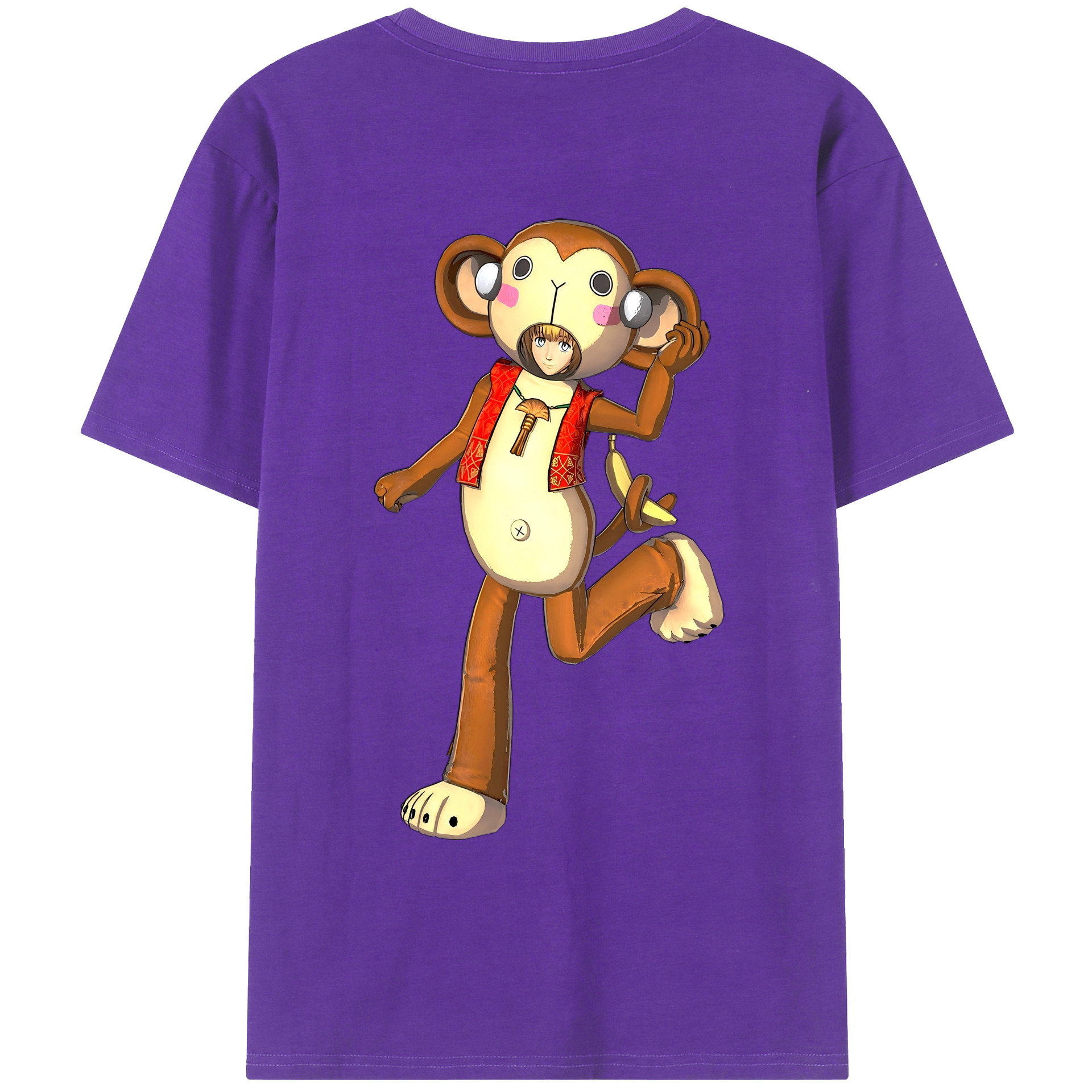 （画像用） 進撃の巨人 アルミン·アルレルト Attack on Titan Armin Arlert 綿100％ メンズ半袖Tシャツ（バックプリント） 通気性