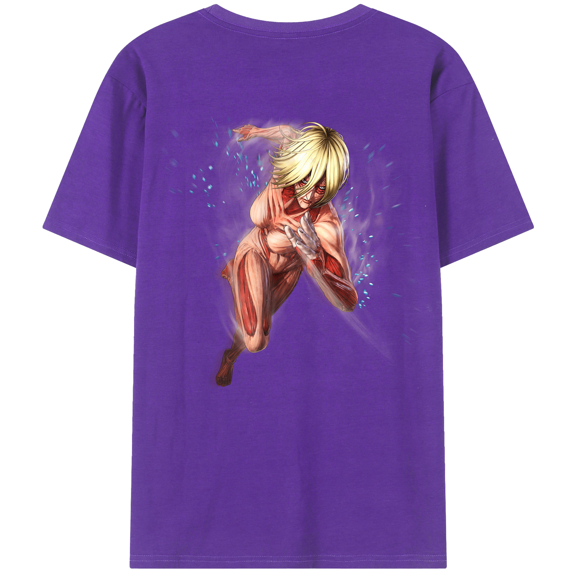 （画像用） 進撃の巨人 Attack on Titan 綿100％ メンズ半袖Tシャツ（バックプリント） 通気性