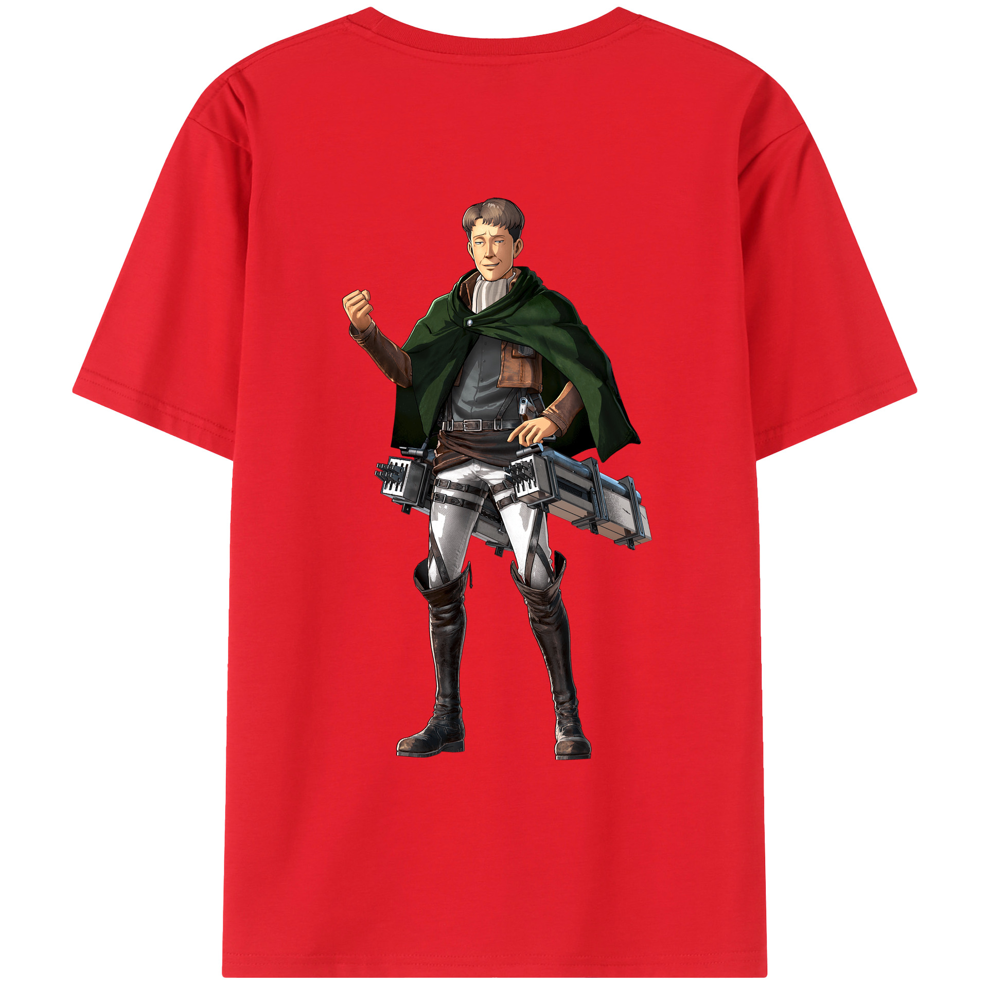 （画像用） 進撃の巨人 Attack on Titan 綿100％ メンズ半袖Tシャツ（バックプリント） 通気性