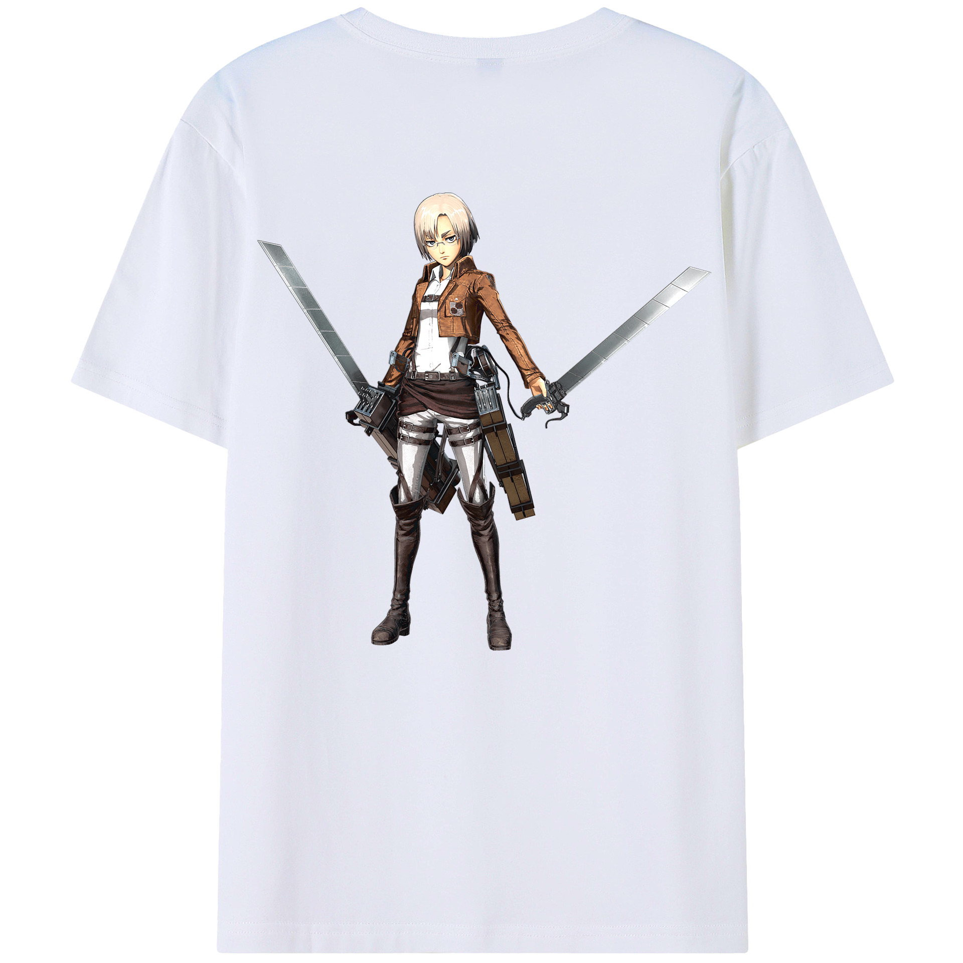 （画像用）  綿100％ メンズ半袖Tシャツ（バックプリント） 通気性