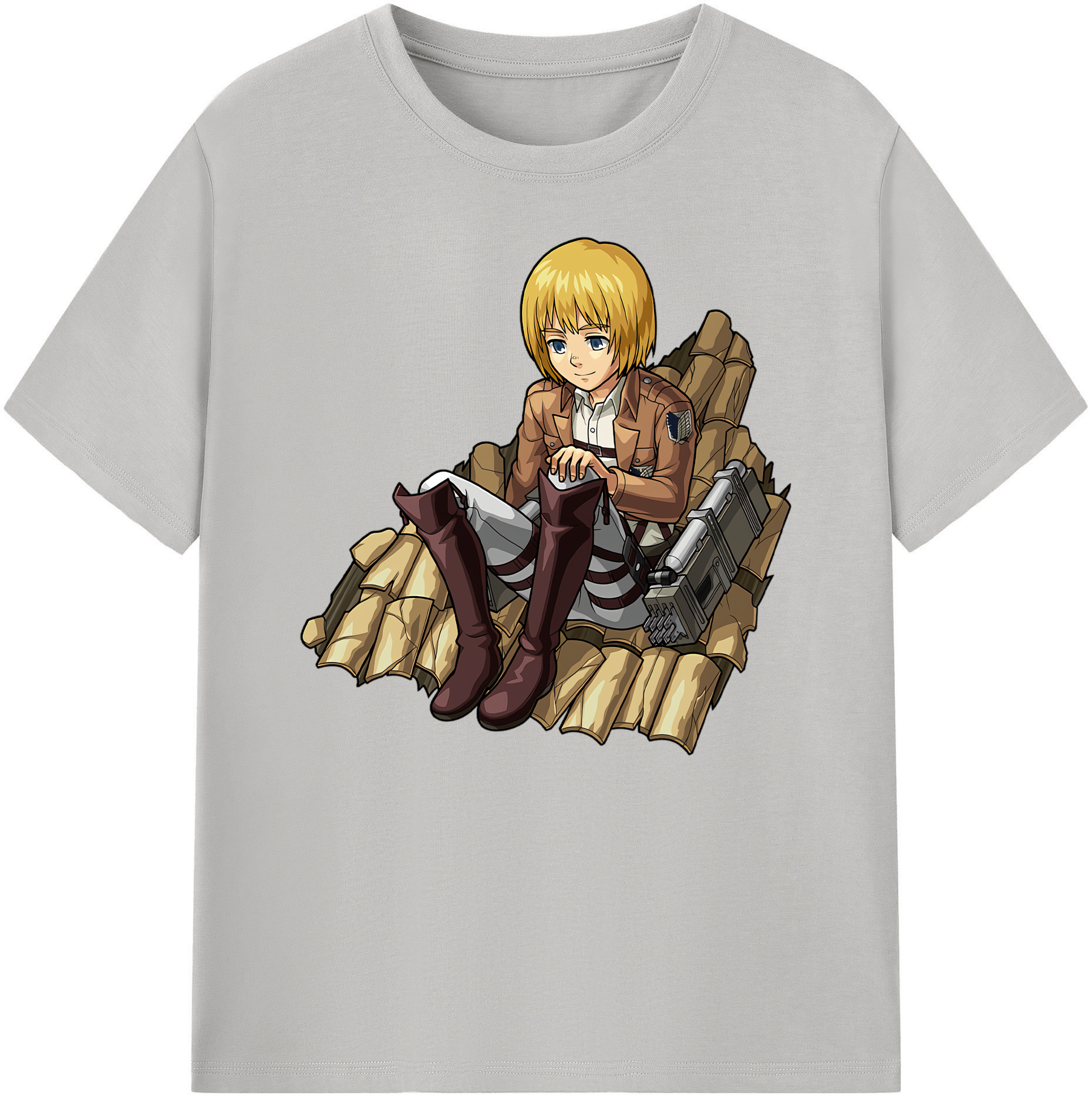 （画像用） 進撃の巨人 アルミン·アルレルト Attack on Titan Armin Arlert 綿100％ メンズ半袖Tシャツ｜肌触りやわらか＆通気性