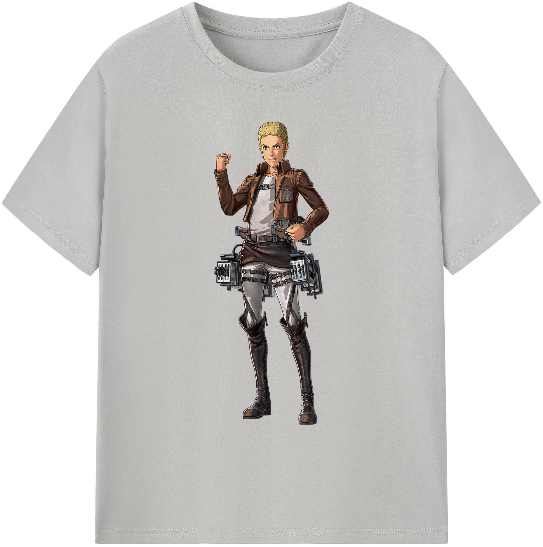 （画像用） 進撃の巨人 ライナー・ブラウン Attack on Titan Reiner Braun 綿100％ メンズ半袖Tシャツ｜肌触りやわらか＆通気性