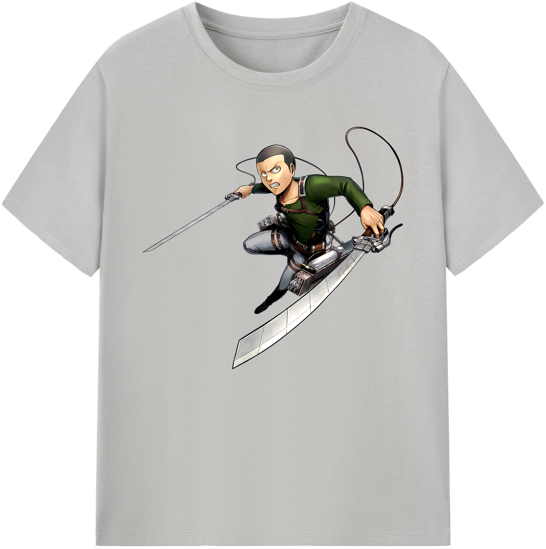 （画像用） 進撃の巨人 コニー·スプリンガー Attack on Titan Connie Springer 綿100％ メンズ半袖Tシャツ｜肌触りやわらか＆通気性