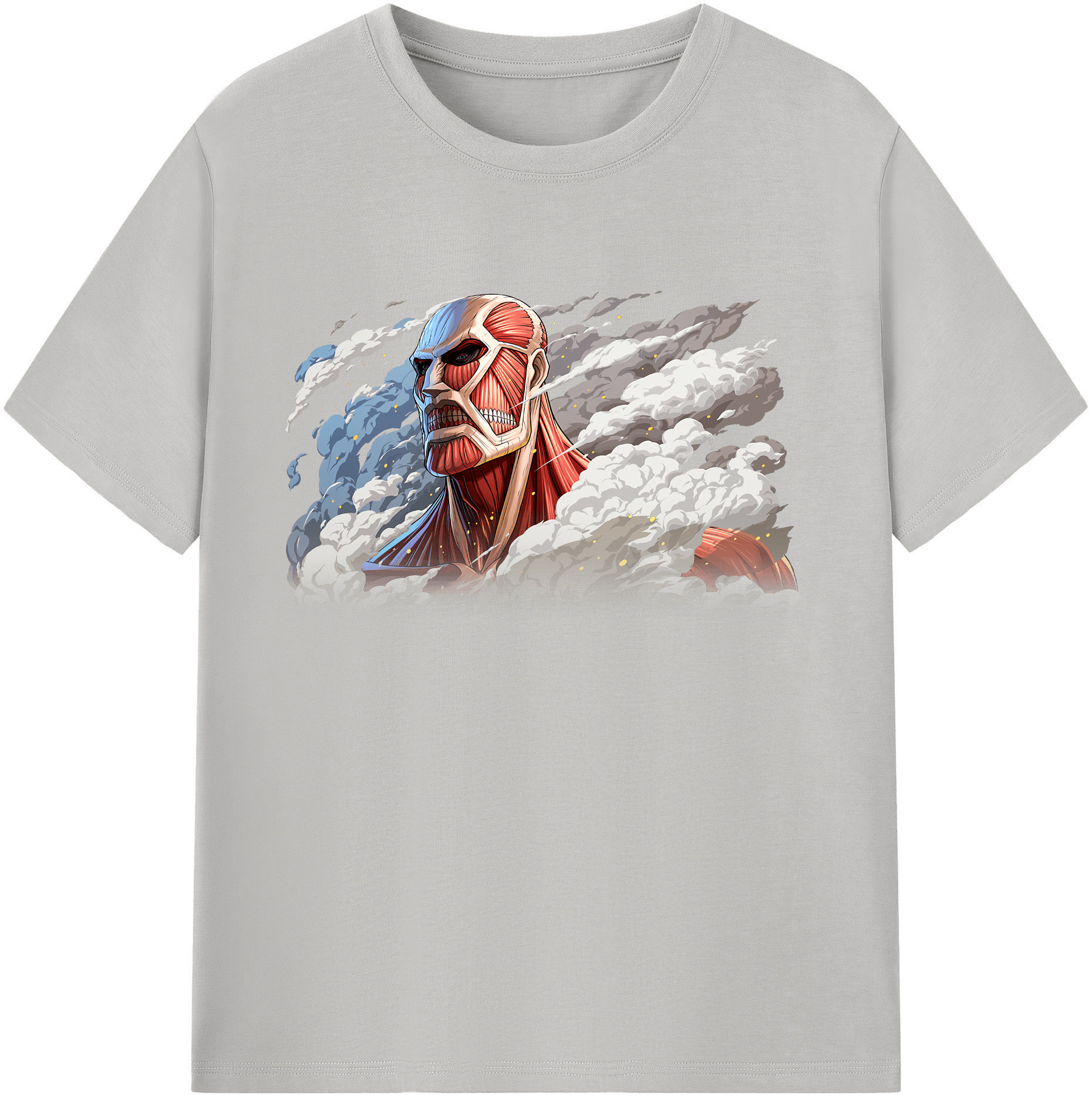 （画像用） 進撃の巨人 Attack on Titan 綿100％ メンズ半袖Tシャツ｜肌触りやわらか＆通気性