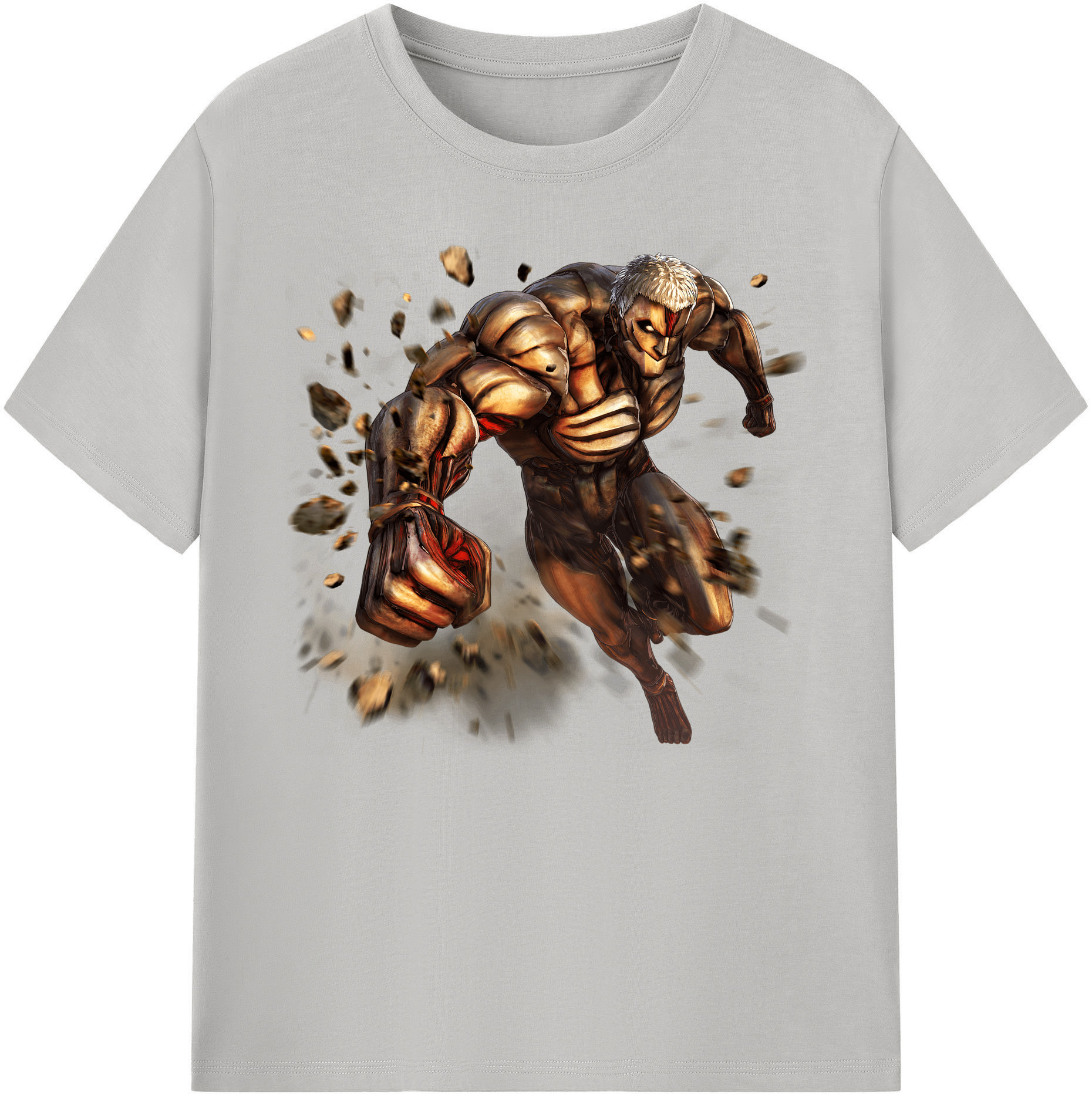 （画像用） 進撃の巨人 Attack on Titan 綿100％ メンズ半袖Tシャツ｜肌触りやわらか＆通気性