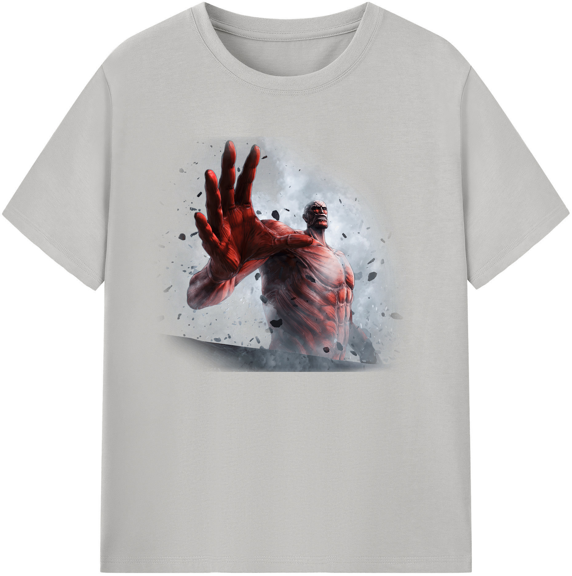 （画像用） 進撃の巨人 Attack on Titan 綿100％ メンズ半袖Tシャツ｜肌触りやわらか＆通気性
