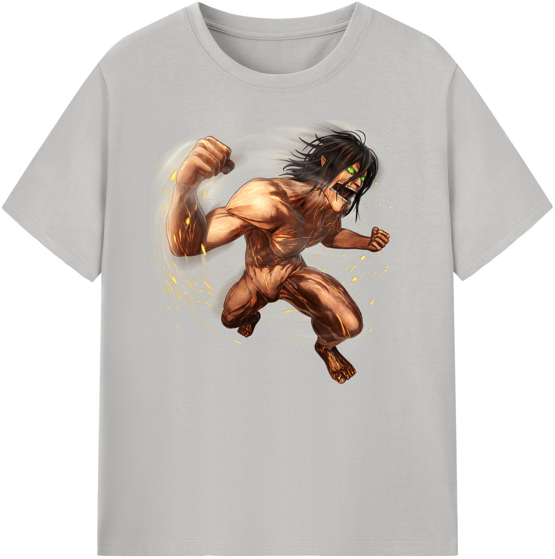 （画像用） 進撃の巨人 Attack on Titan 綿100％ メンズ半袖Tシャツ｜肌触りやわらか＆通気性