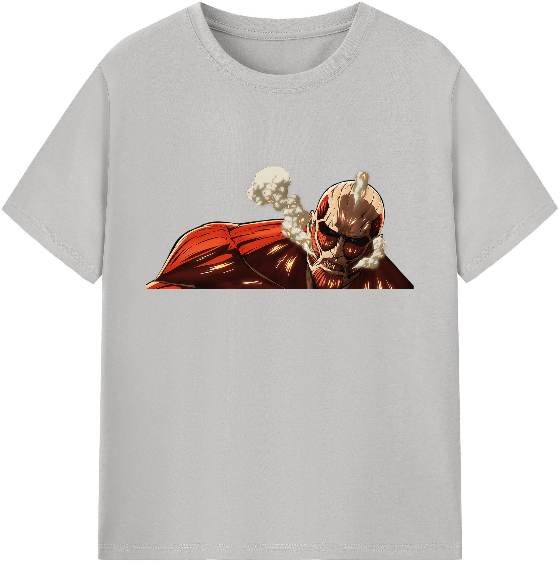 （画像用） 進撃の巨人 Attack on Titan 綿100％ メンズ半袖Tシャツ｜肌触りやわらか＆通気性