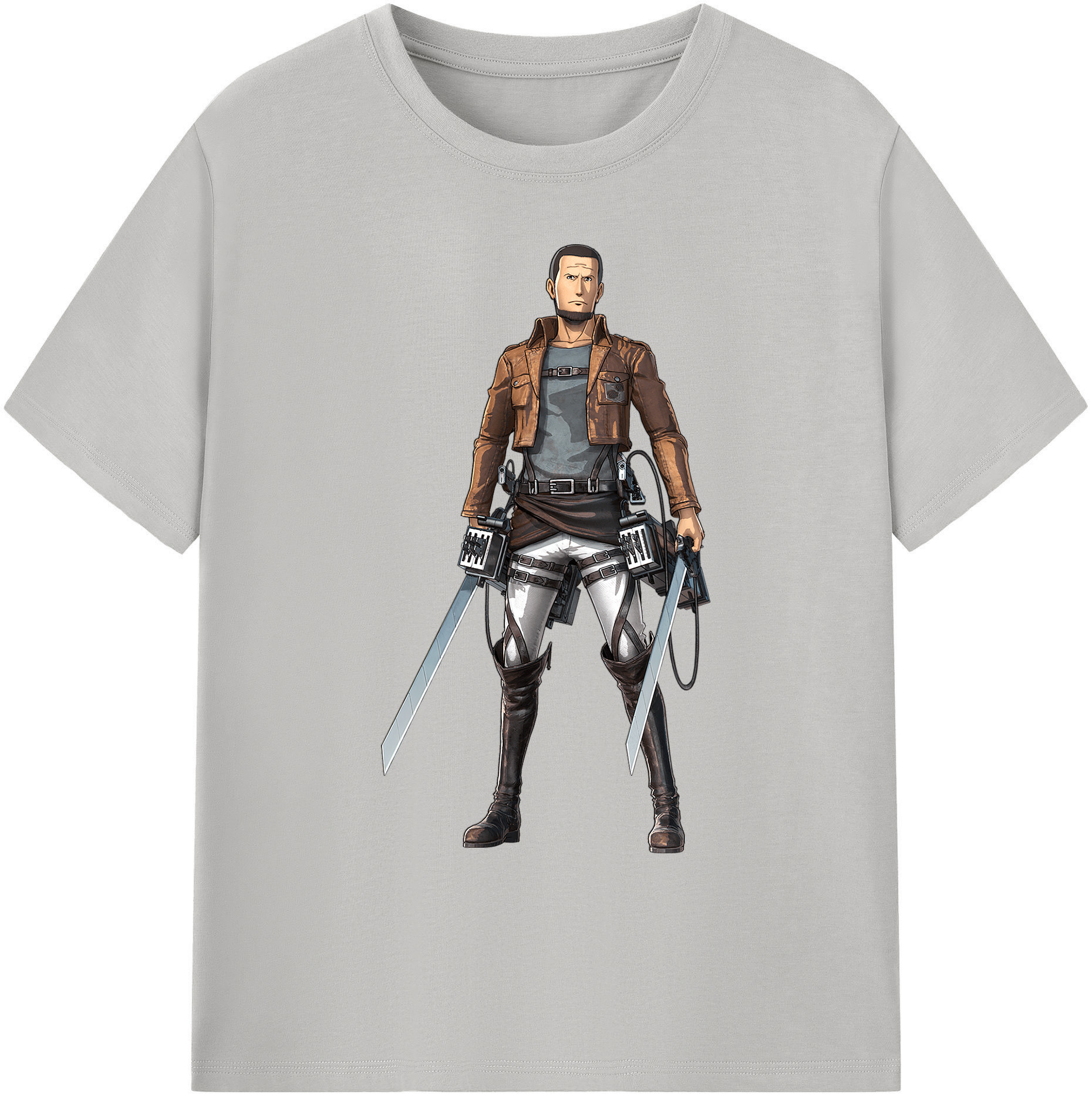 （画像用） 進撃の巨人 Attack on Titan 綿100％ メンズ半袖Tシャツ｜肌触りやわらか＆通気性
