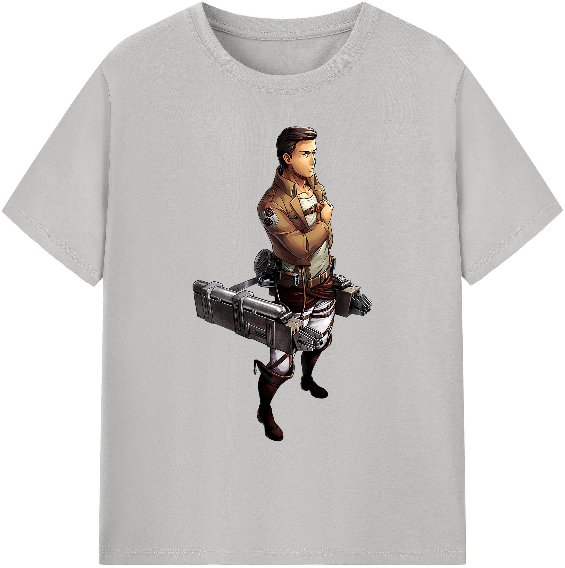 （画像用） 進撃の巨人 Attack on Titan 綿100％ メンズ半袖Tシャツ｜肌触りやわらか＆通気性