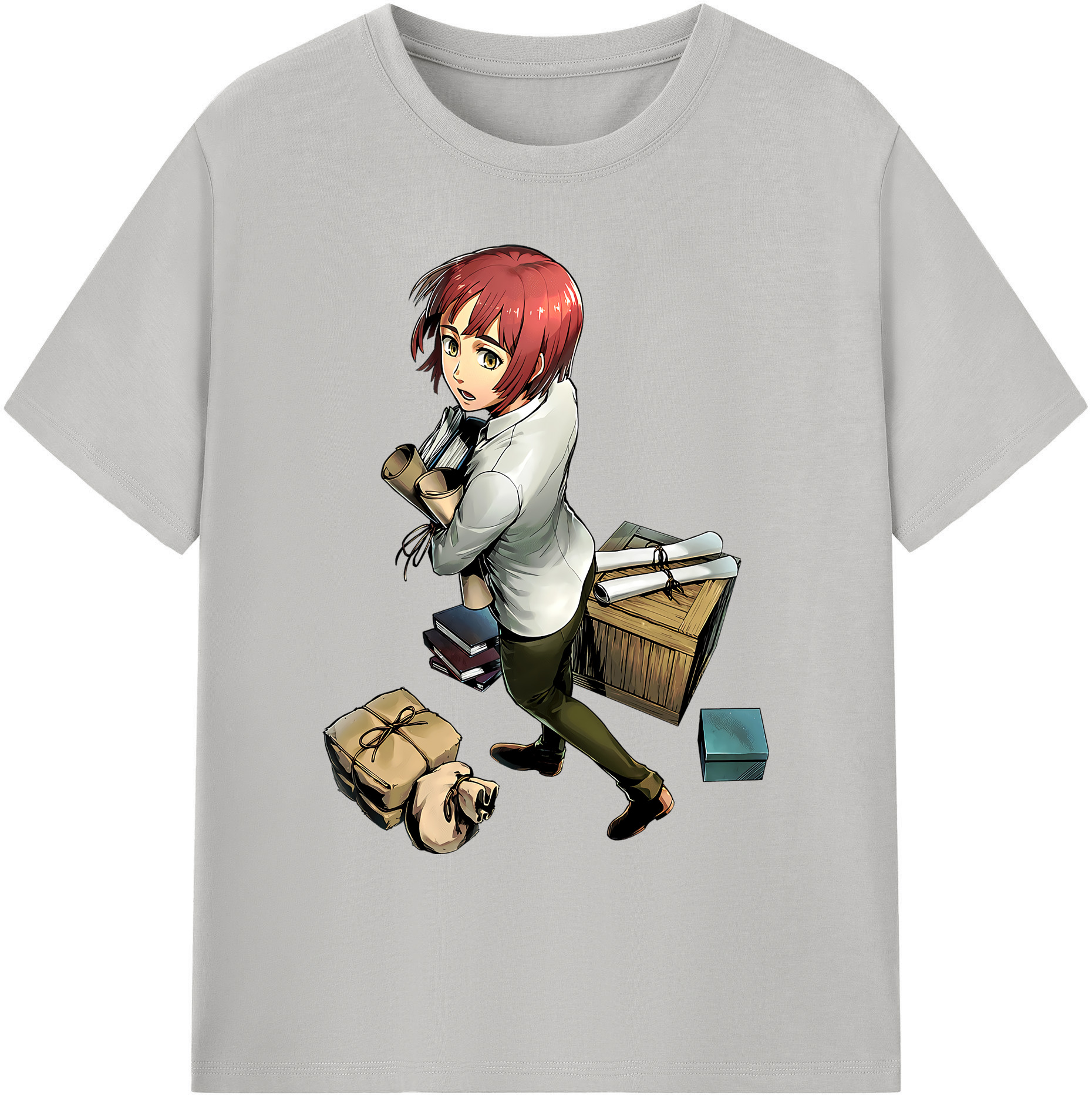（画像用） 進撃の巨人 Attack on Titan 綿100％ メンズ半袖Tシャツ｜肌触りやわらか＆通気性