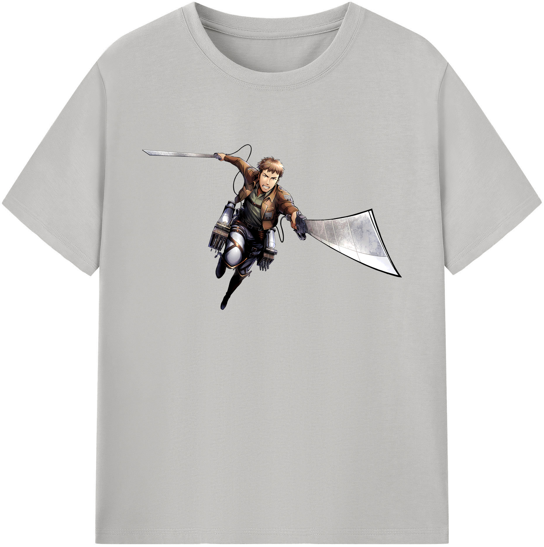 （画像用） 進撃の巨人 Attack on Titan 綿100％ メンズ半袖Tシャツ｜肌触りやわらか＆通気性