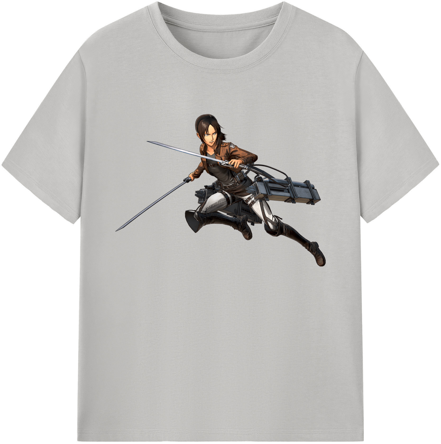 （画像用） 進撃の巨人 Attack on Titan 綿100％ メンズ半袖Tシャツ｜肌触りやわらか＆通気性