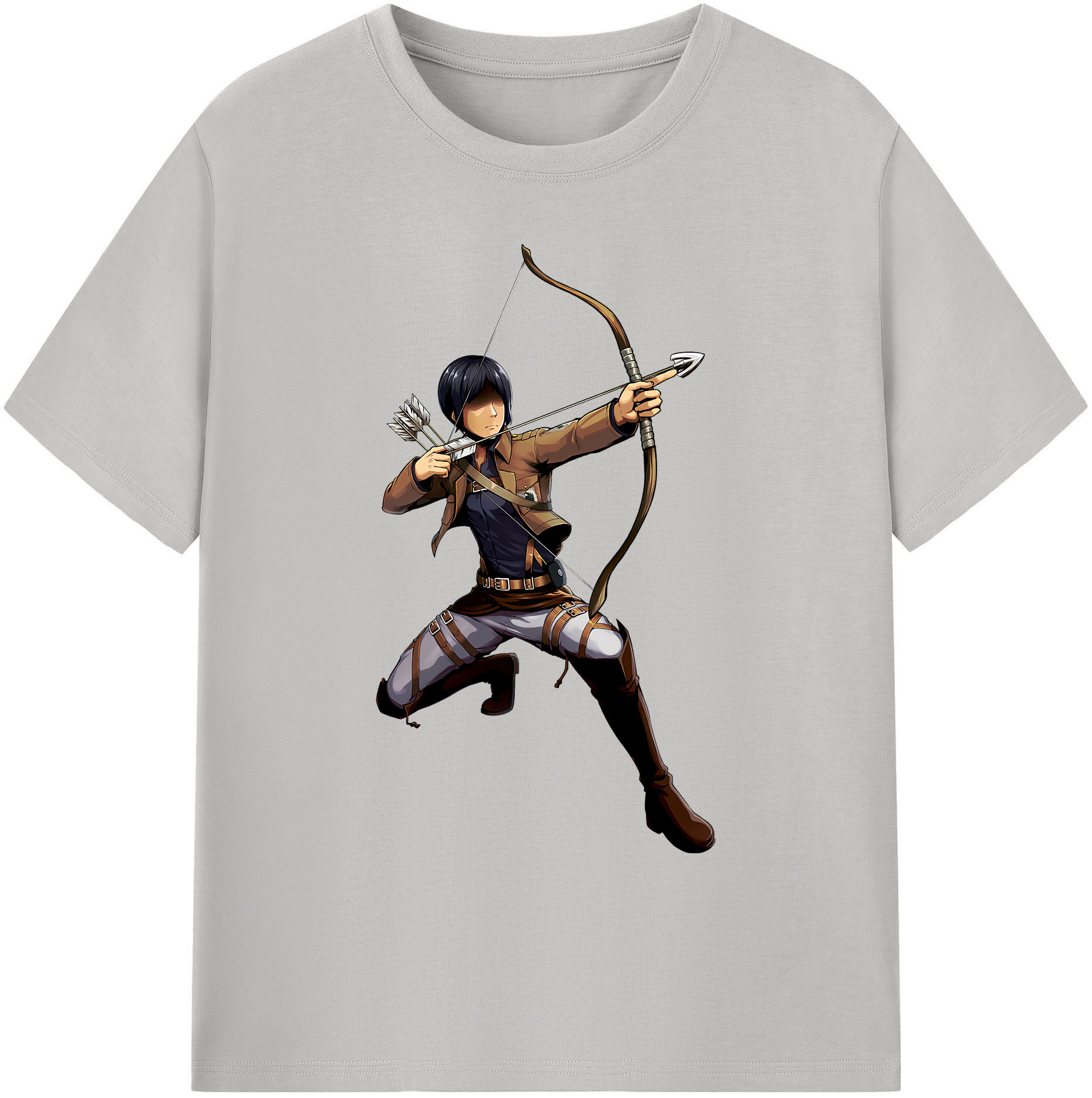 （画像用） 進撃の巨人 Attack on Titan 綿100％ メンズ半袖Tシャツ｜肌触りやわらか＆通気性