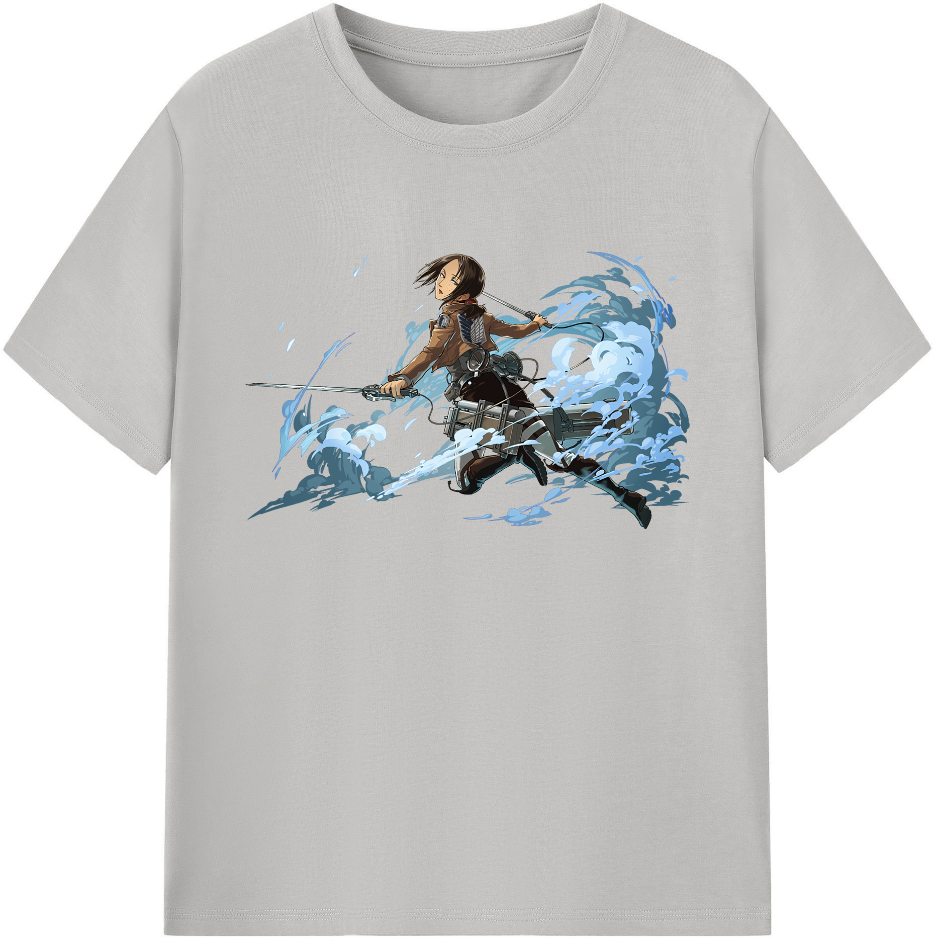 （画像用） 進撃の巨人 Attack on Titan 綿100％ メンズ半袖Tシャツ｜肌触りやわらか＆通気性