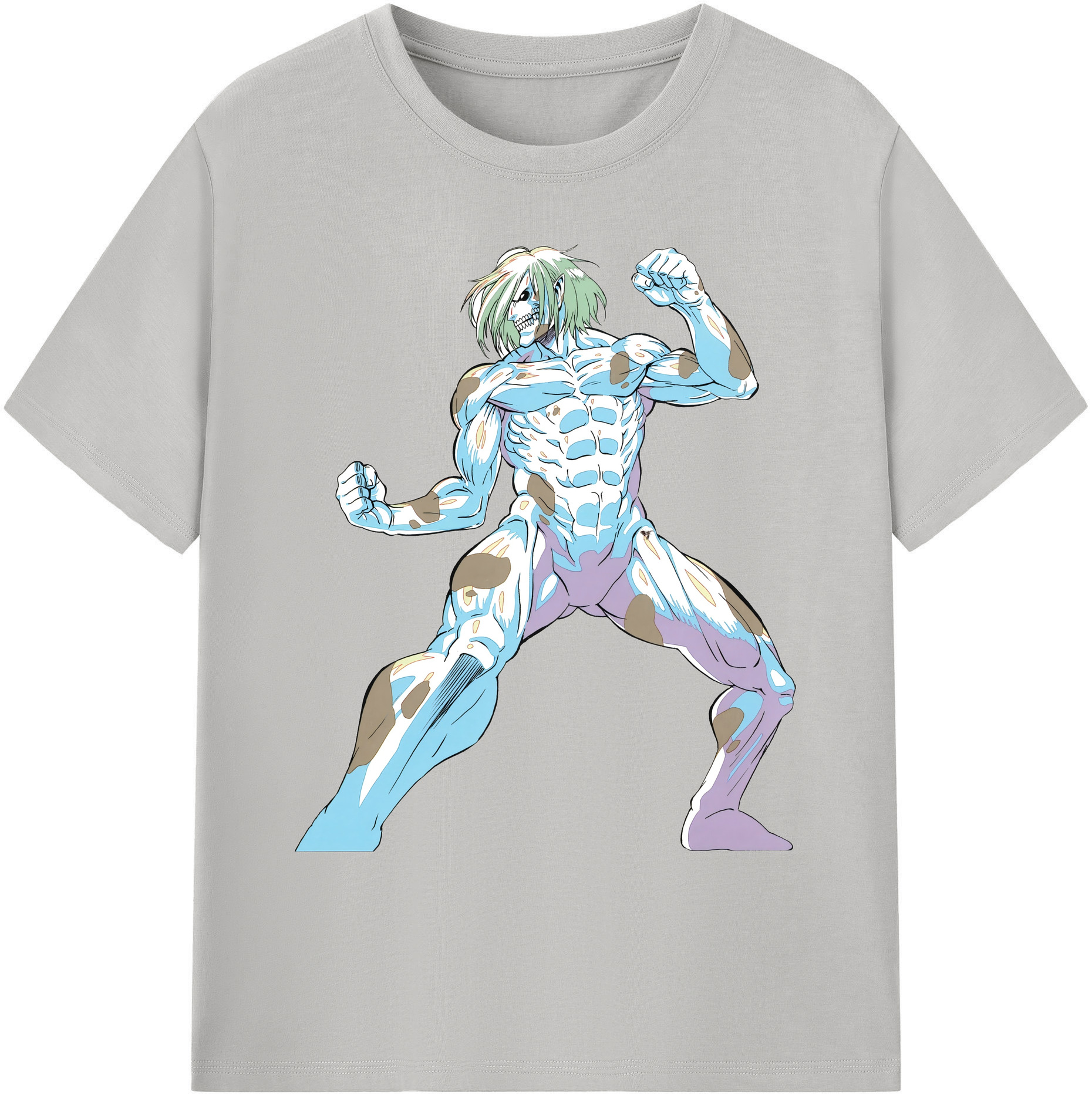 （画像用） 進撃の巨人 Attack on Titan 綿100％ メンズ半袖Tシャツ｜肌触りやわらか＆通気性
