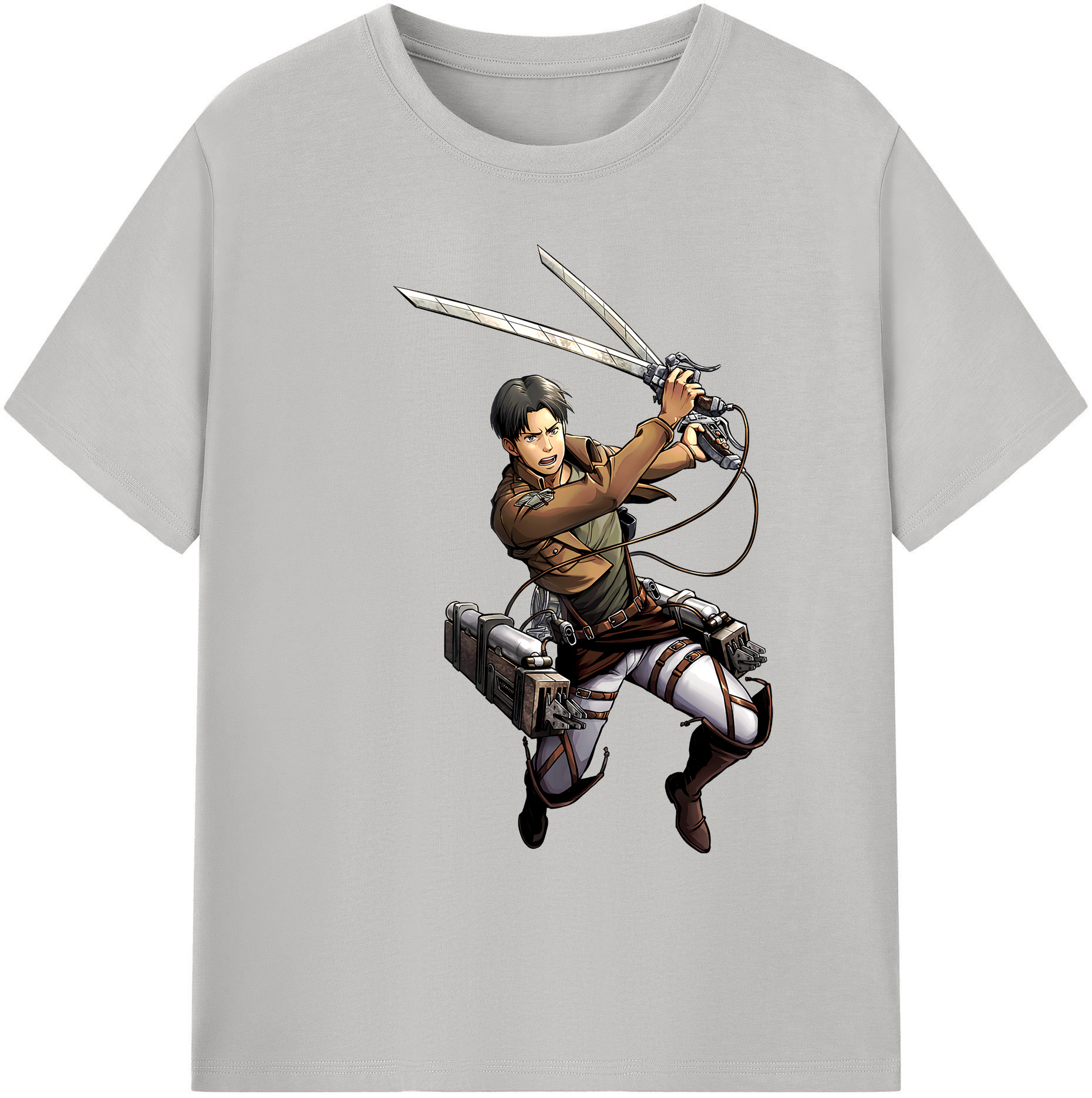 （画像用） 進撃の巨人 Attack on Titan 綿100％ メンズ半袖Tシャツ｜肌触りやわらか＆通気性