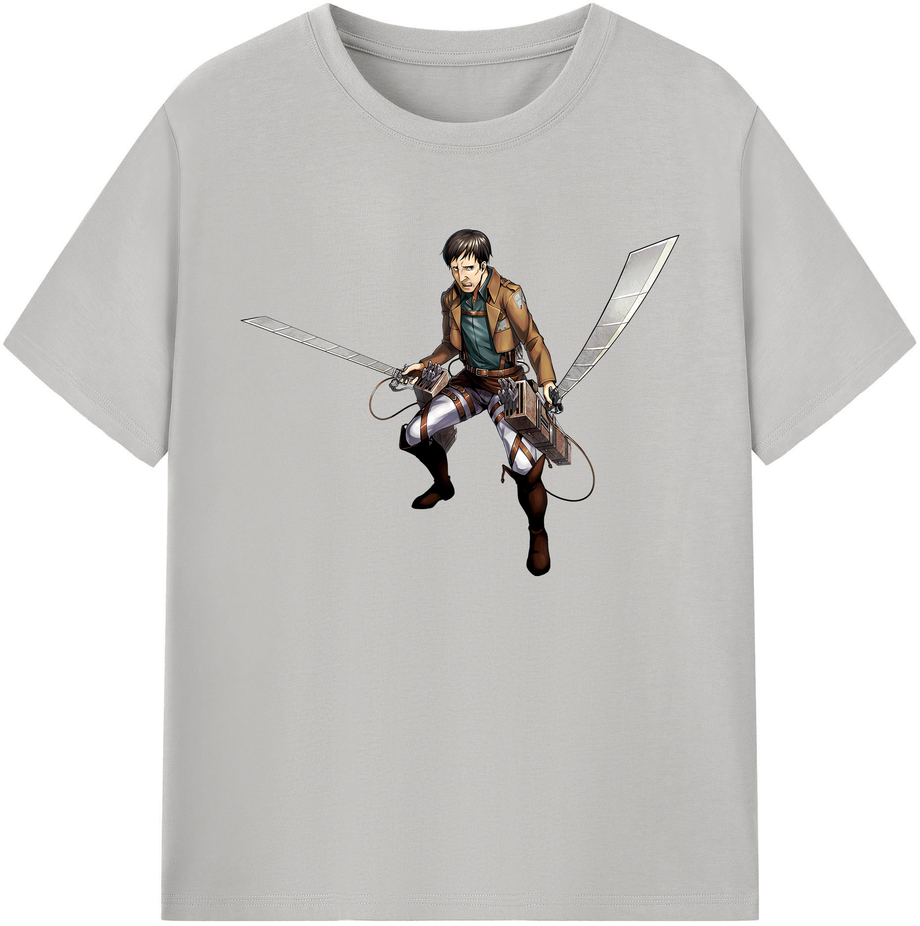 （画像用） 進撃の巨人 Attack on Titan 綿100％ メンズ半袖Tシャツ｜肌触りやわらか＆通気性