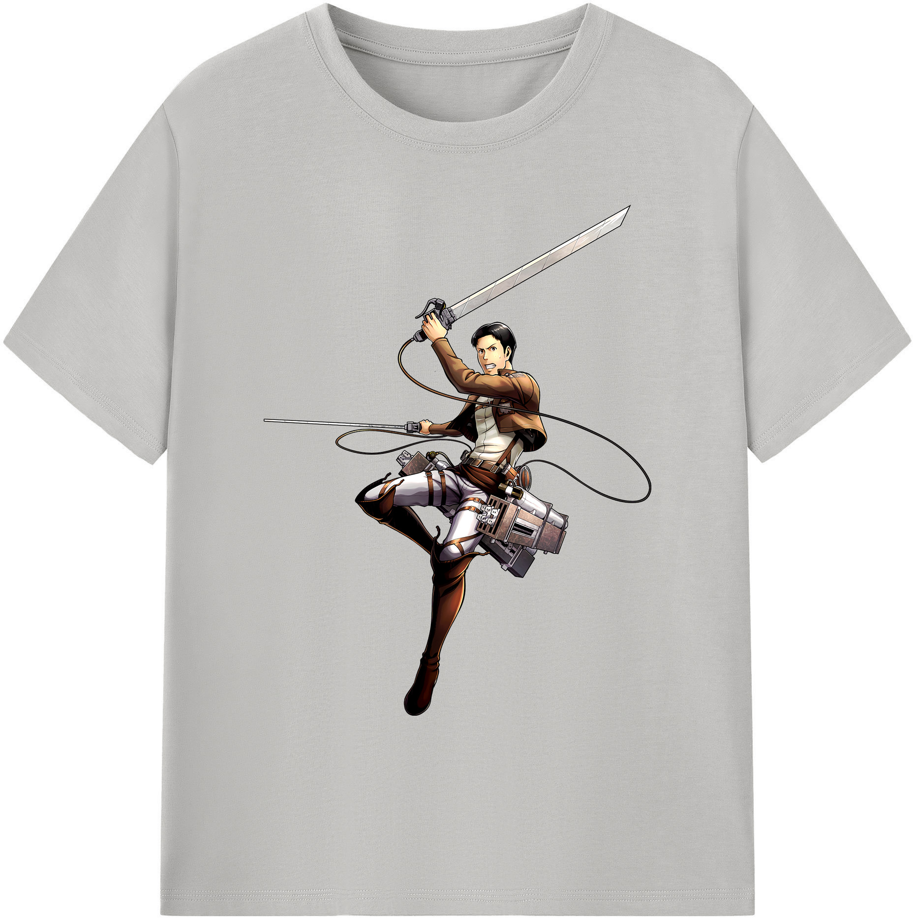 （画像用） 進撃の巨人 Attack on Titan 綿100％ メンズ半袖Tシャツ｜肌触りやわらか＆通気性