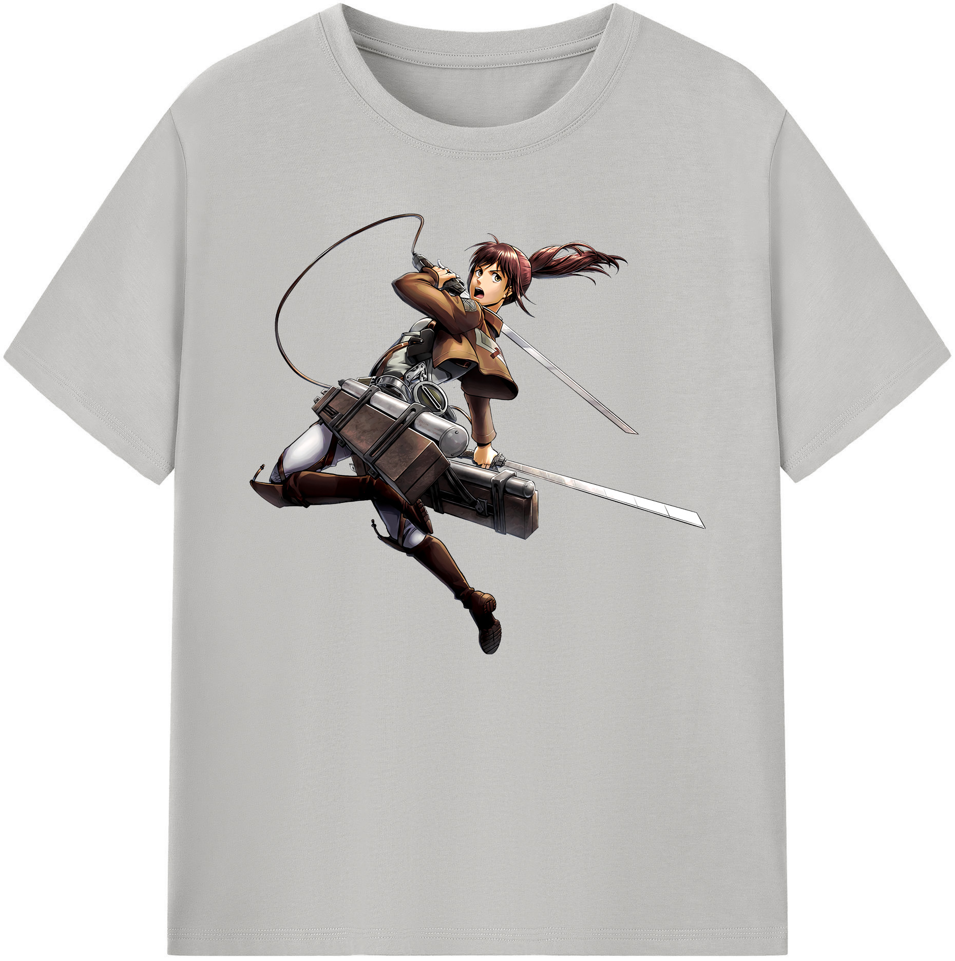 （画像用） 進撃の巨人 サシャ·ブラウス Attack on Titan Sasha Blaus 綿100％ メンズ半袖Tシャツ｜肌触りやわらか＆通気性