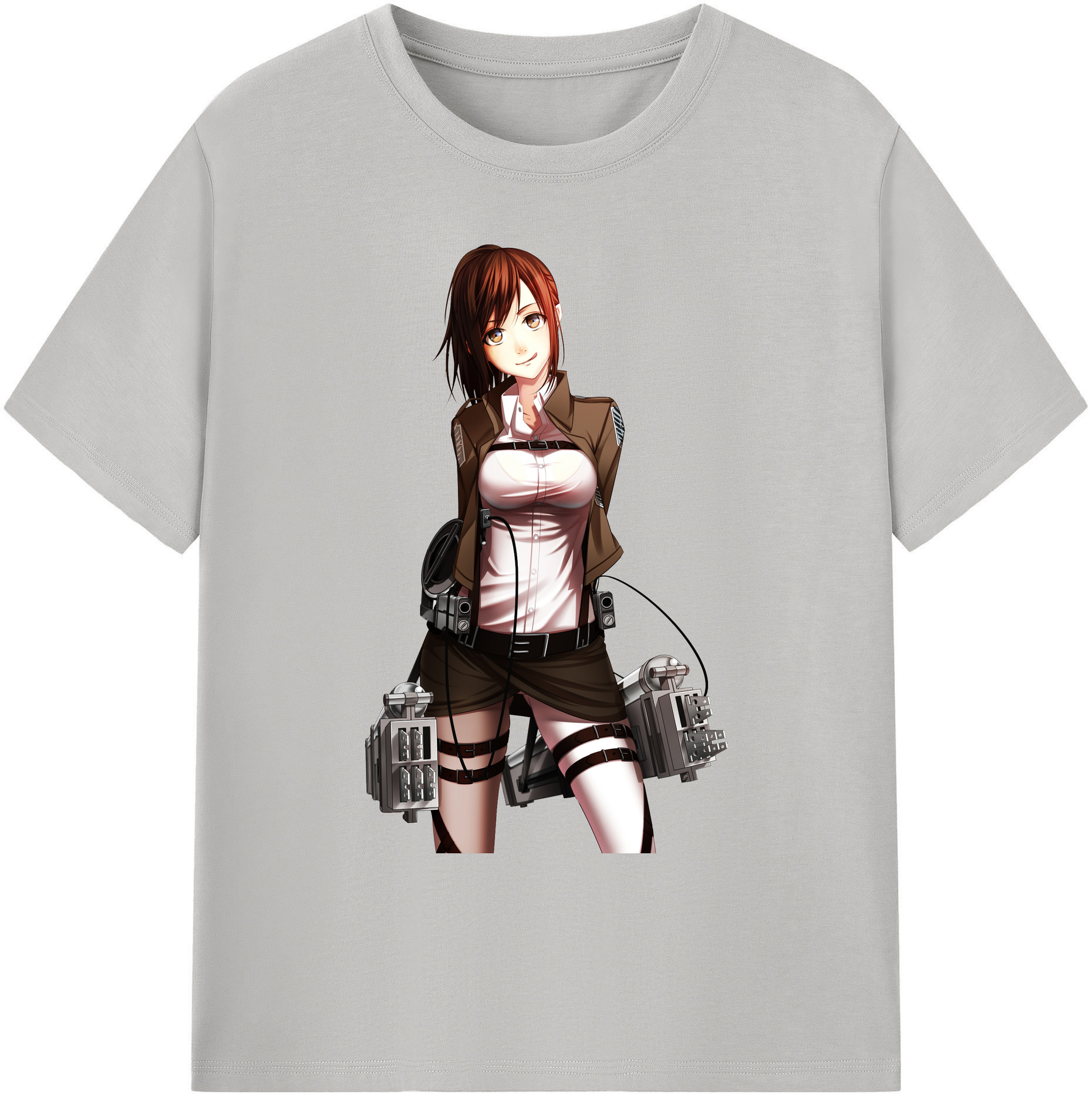 （画像用） 進撃の巨人 サシャ·ブラウス Attack on Titan Sasha Blaus 綿100％ メンズ半袖Tシャツ｜肌触りやわらか＆通気性