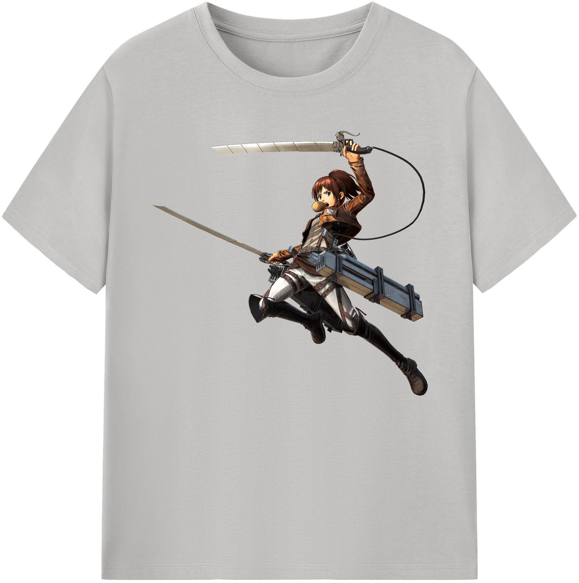 （画像用） 進撃の巨人 サシャ·ブラウス Attack on Titan Sasha Blaus 綿100％ メンズ半袖Tシャツ｜肌触りやわらか＆通気性