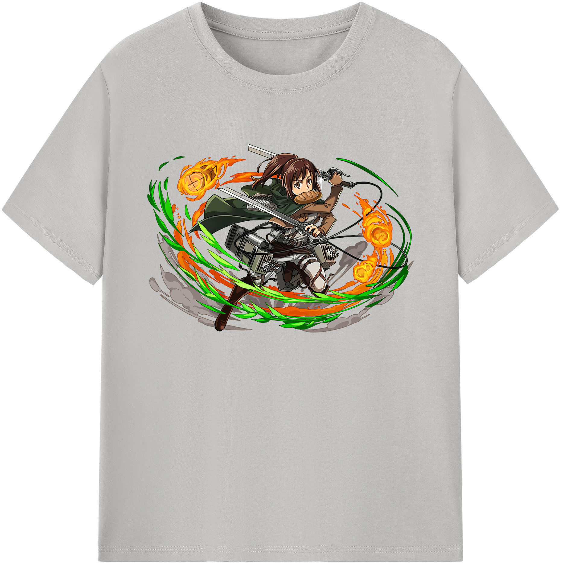 （画像用） 進撃の巨人 サシャ·ブラウス Attack on Titan Sasha Blaus 綿100％ メンズ半袖Tシャツ｜肌触りやわらか＆通気性