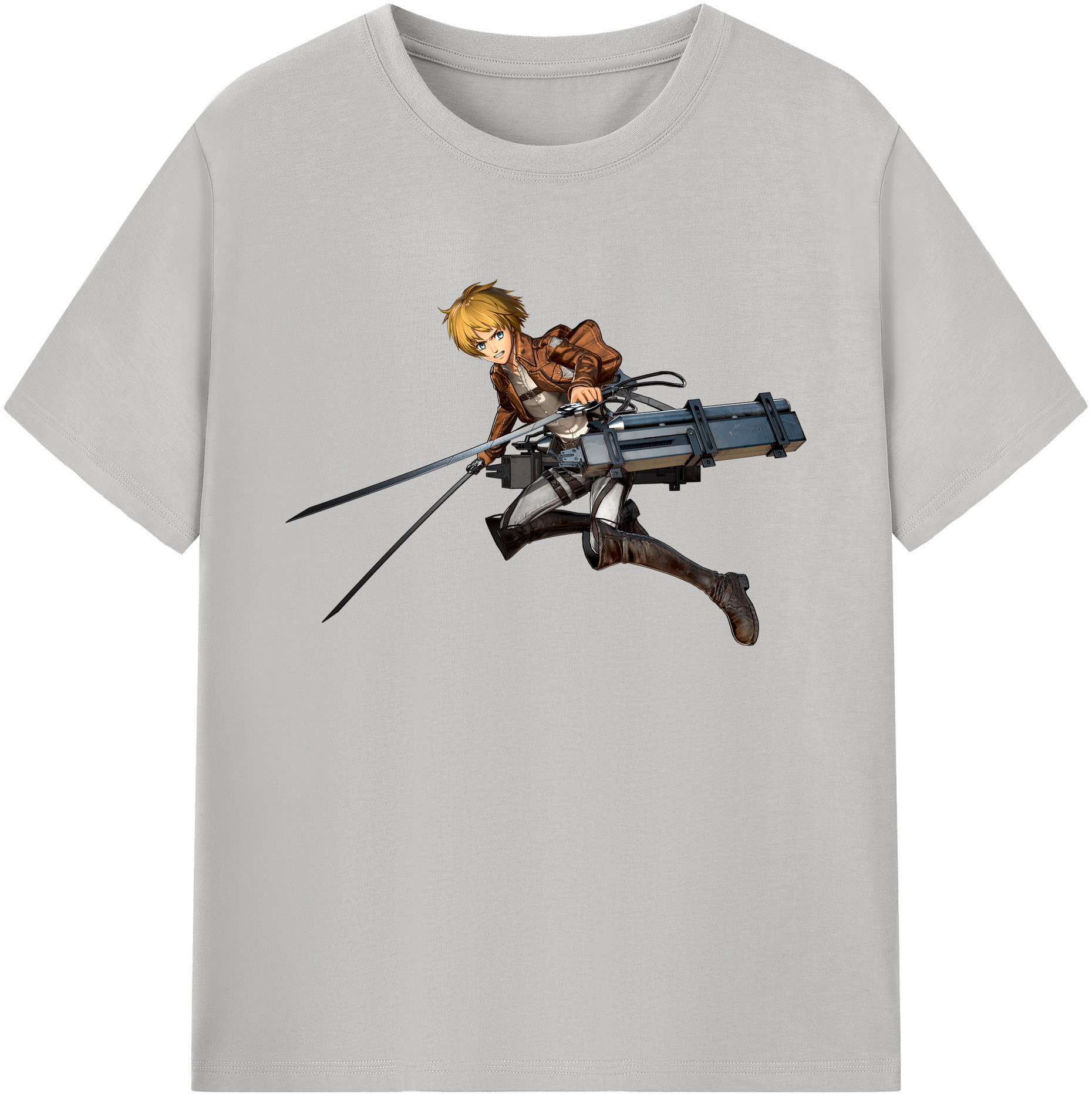 （画像用） 進撃の巨人 アルミン·アルレルト Attack on Titan Armin Arlert 綿100％ メンズ半袖Tシャツ｜肌触りやわらか＆通気性