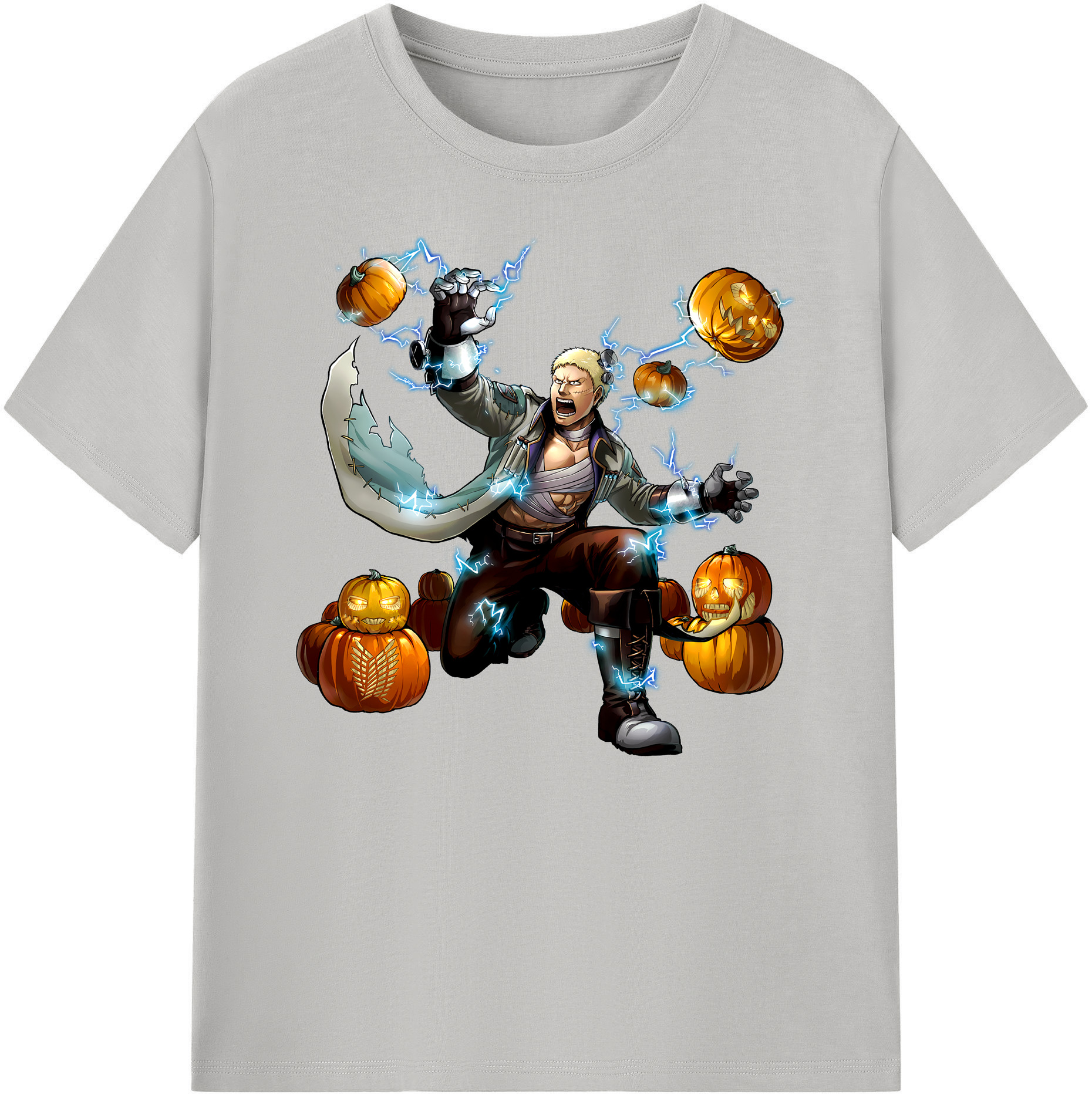 （画像用） 進撃の巨人 ライナー・ブラウン Attack on Titan Reiner Braun 綿100％ メンズ半袖Tシャツ｜肌触りやわらか＆通気性
