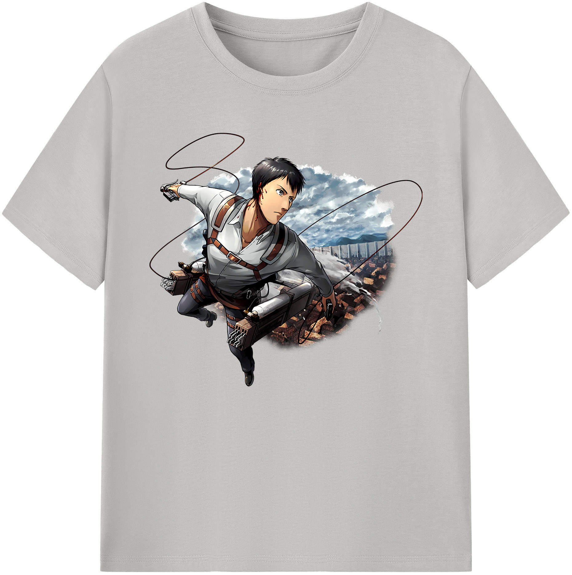 （画像用） 進撃の巨人 ベルトルト・フーバー Attack on Titan Bertholdt Hoover 綿100％ メンズ半袖Tシャツ｜肌触りやわらか＆通気性
