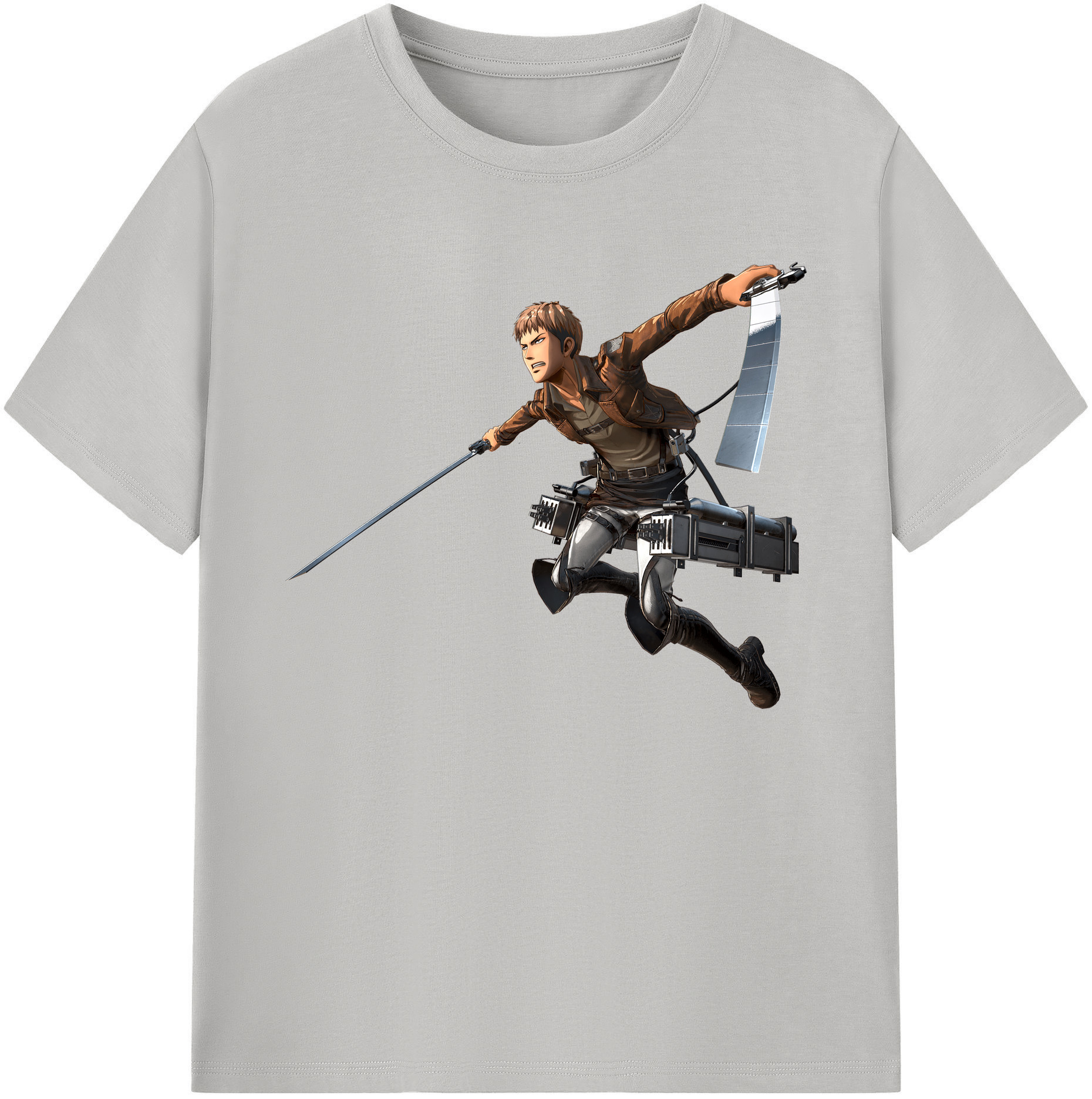 （画像用） 進撃の巨人 ジャン・キルシュタイン Attack on Titan Jean Kirstein 綿100％ メンズ半袖Tシャツ｜肌触りやわらか＆通気性