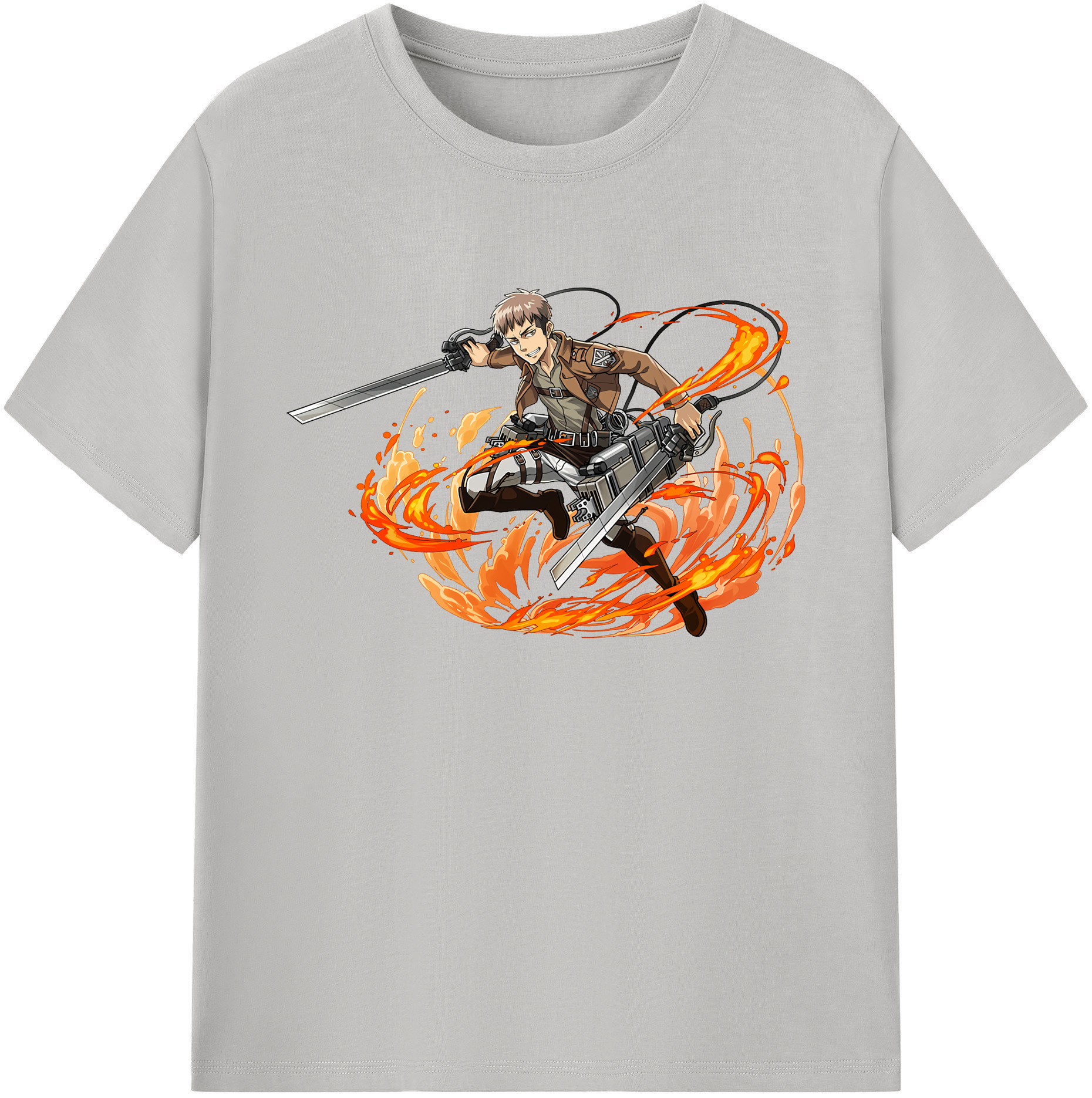 （画像用） 進撃の巨人 ジャン・キルシュタイン Attack on Titan Jean Kirstein 綿100％ メンズ半袖Tシャツ｜肌触りやわらか＆通気性