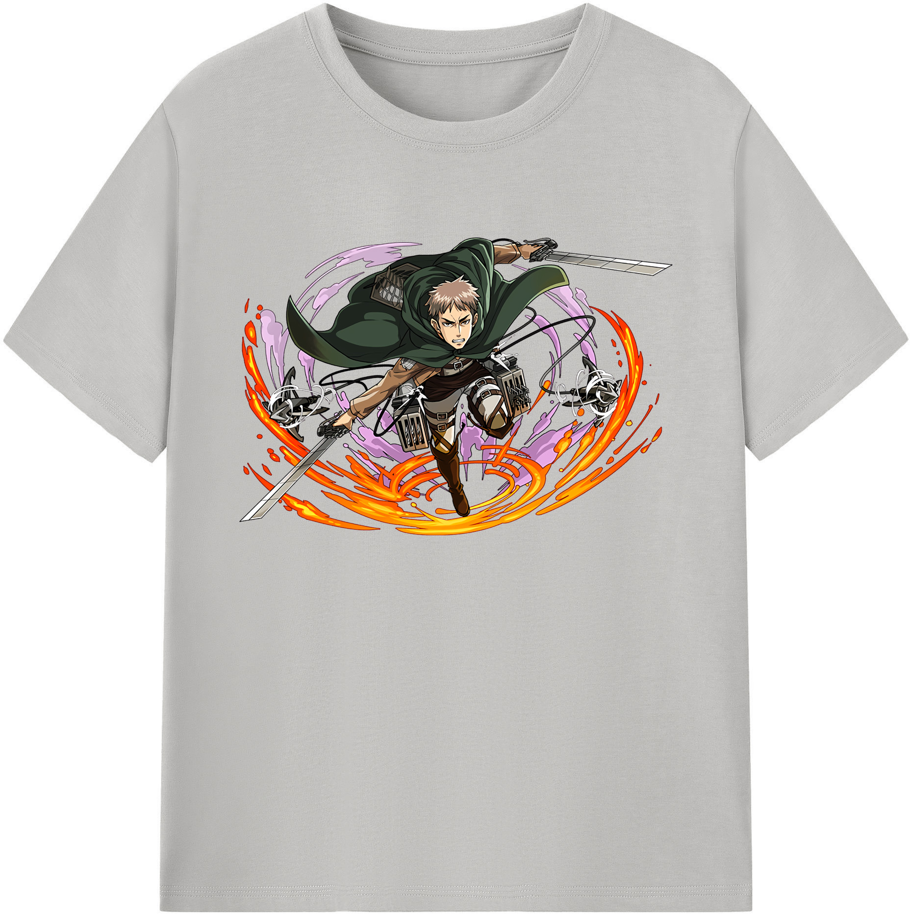 （画像用） 進撃の巨人 ジャン・キルシュタイン Attack on Titan Jean Kirstein 綿100％ メンズ半袖Tシャツ｜肌触りやわらか＆通気性