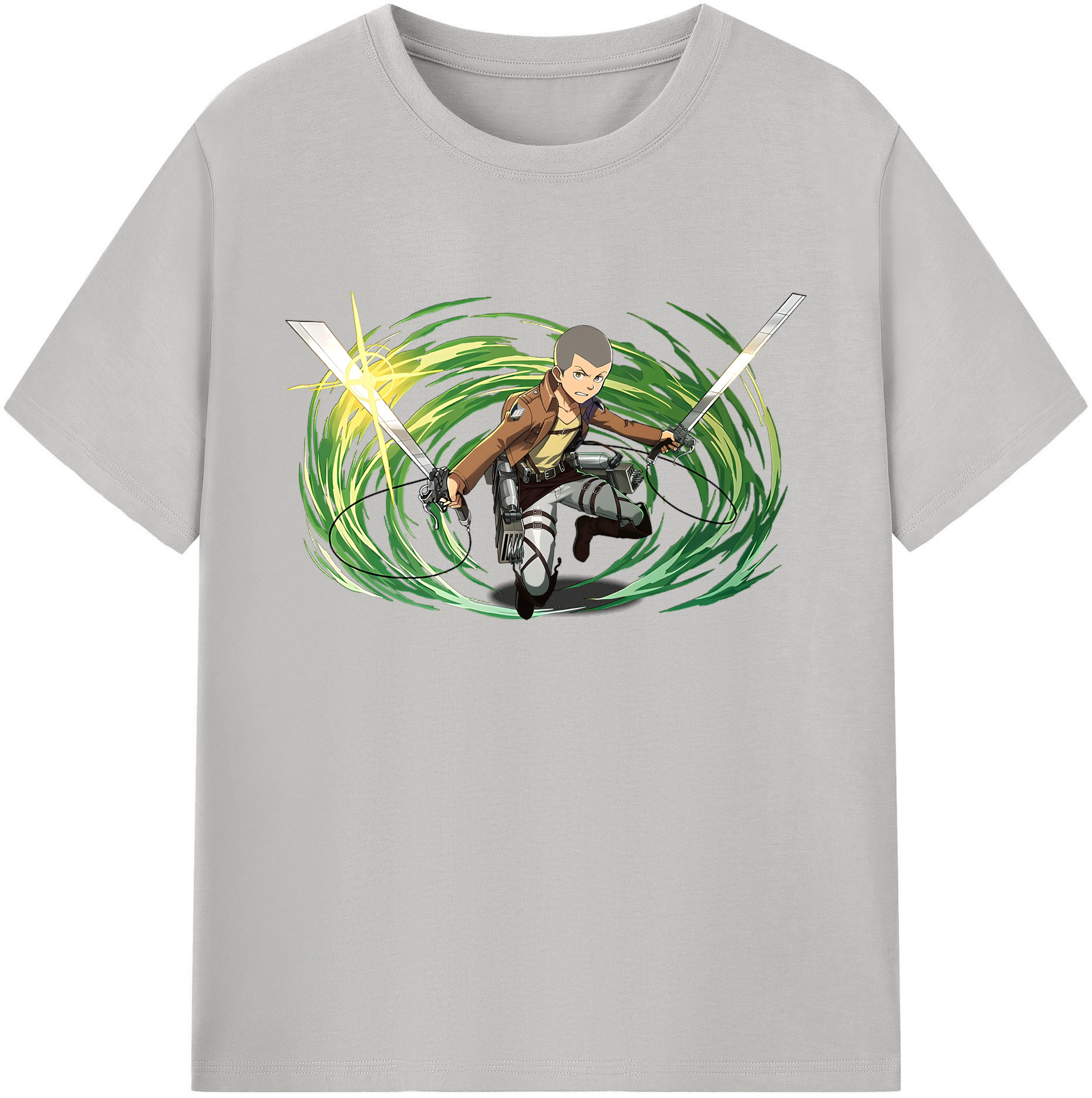 （画像用） 進撃の巨人 コニー·スプリンガー Attack on Titan Connie Springer 綿100％ メンズ半袖Tシャツ｜肌触りやわらか＆通気性