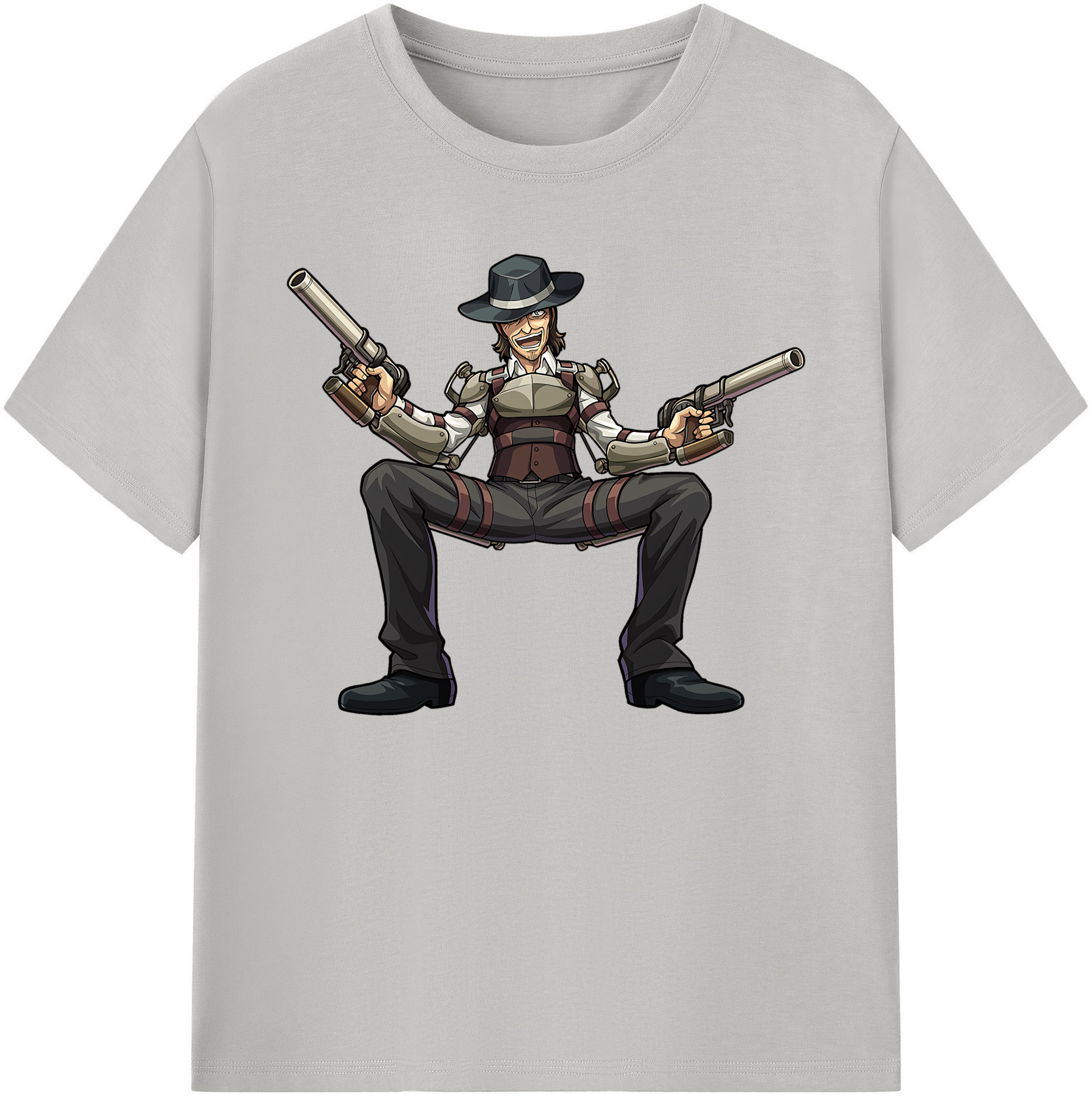 （画像用） 進撃の巨人 ケニー·アッカーマン Attack on Titan Kenny Ackerman 綿100％ メンズ半袖Tシャツ｜肌触りやわらか＆通気性
