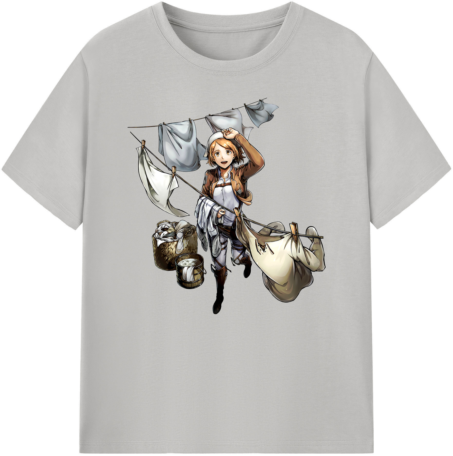 （画像用） 進撃の巨人 ペトラ·ラル Attack on Titan Petra Rall 綿100％ メンズ半袖Tシャツ｜肌触りやわらか＆通気性
