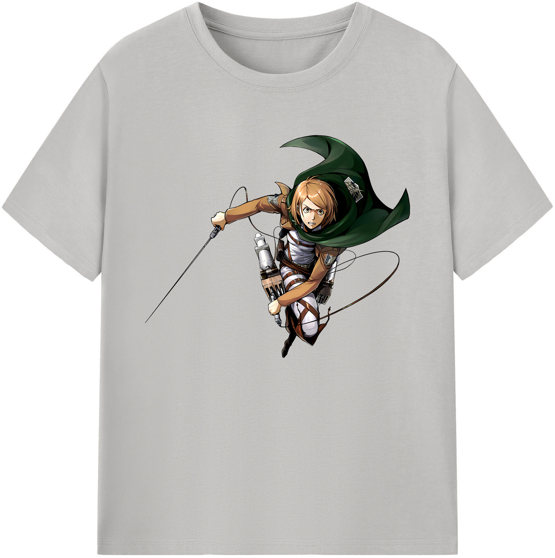 （画像用） 進撃の巨人 ペトラ·ラル Attack on Titan Petra Rall 綿100％ メンズ半袖Tシャツ｜肌触りやわらか＆通気性
