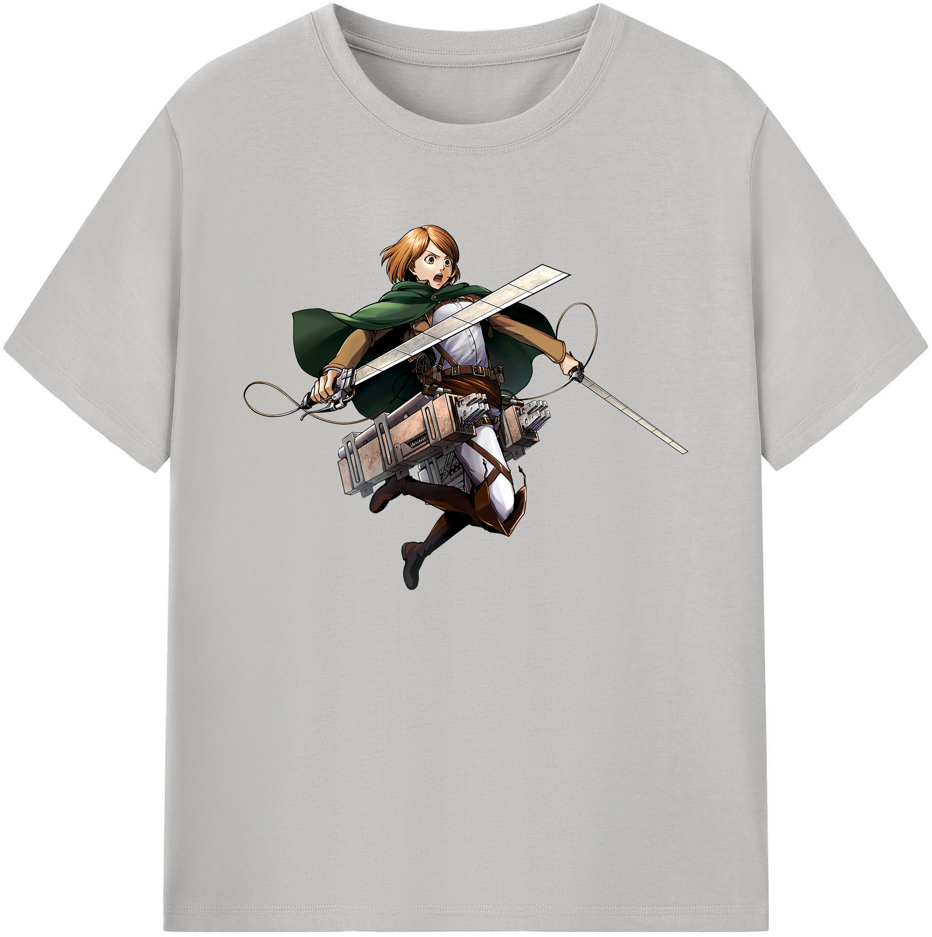 （画像用） 進撃の巨人 ペトラ·ラル Attack on Titan Petra Rall 綿100％ メンズ半袖Tシャツ｜肌触りやわらか＆通気性