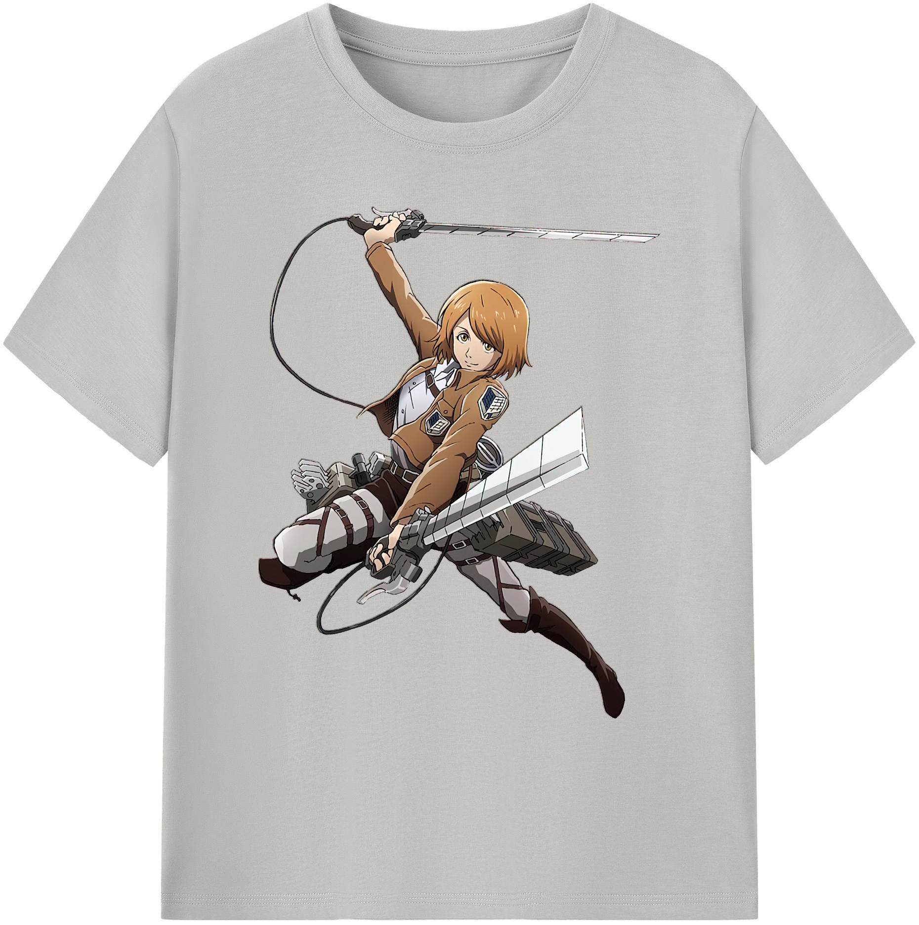 （画像用） 進撃の巨人 ペトラ·ラル Attack on Titan Petra Rall 綿100％ メンズ半袖Tシャツ｜肌触りやわらか＆通気性
