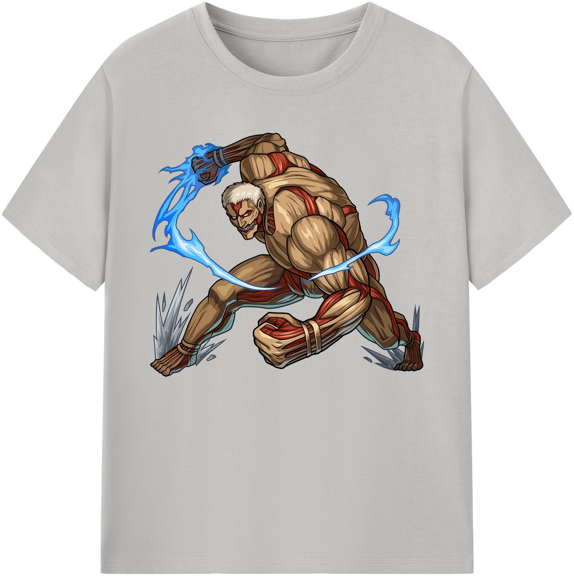 （画像用） 進撃の巨人 Attack on Titan 綿100％ メンズ半袖Tシャツ｜肌触りやわらか＆通気性